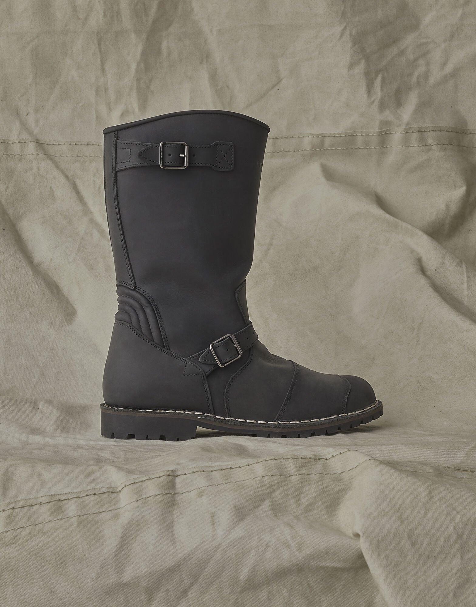 Belstaff Endurance Leather Motorcycle Boots in Black for Men Lyst