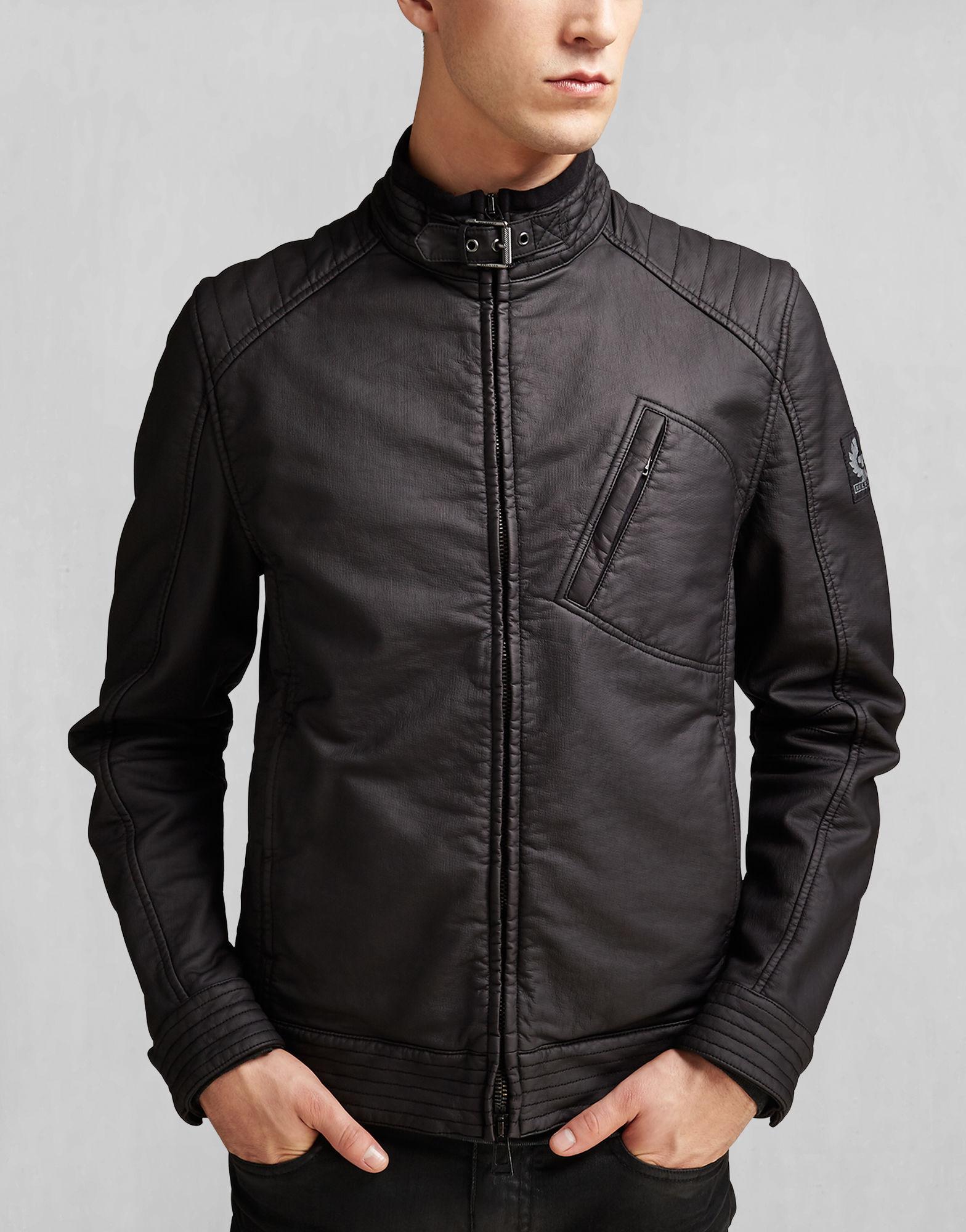 Belstaff Cotton H Racer Jacket in Black for Men - Lyst