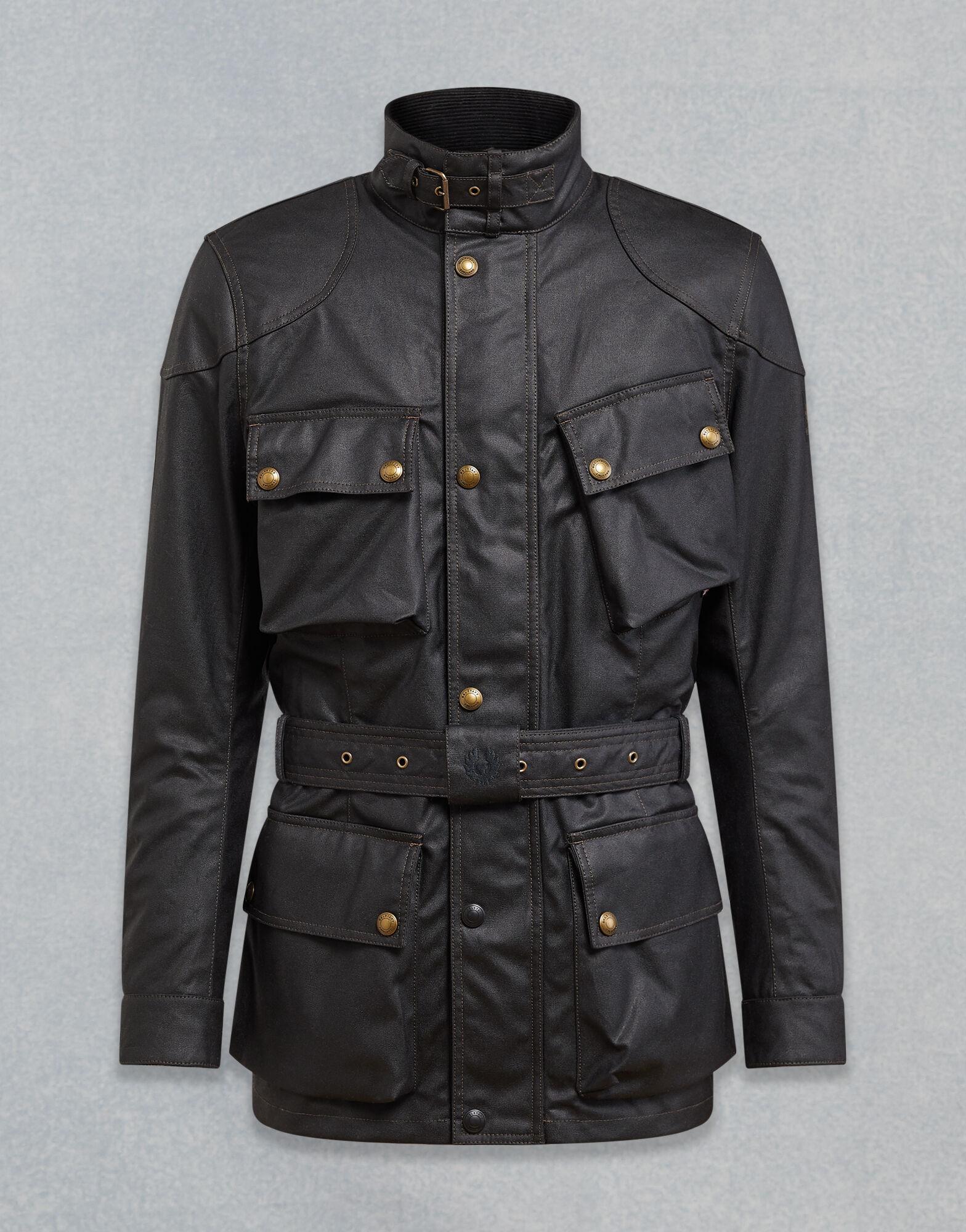 Belstaff Cotton Trialmaster Pro Waxed Jacket in Mahogany (Black) for ...