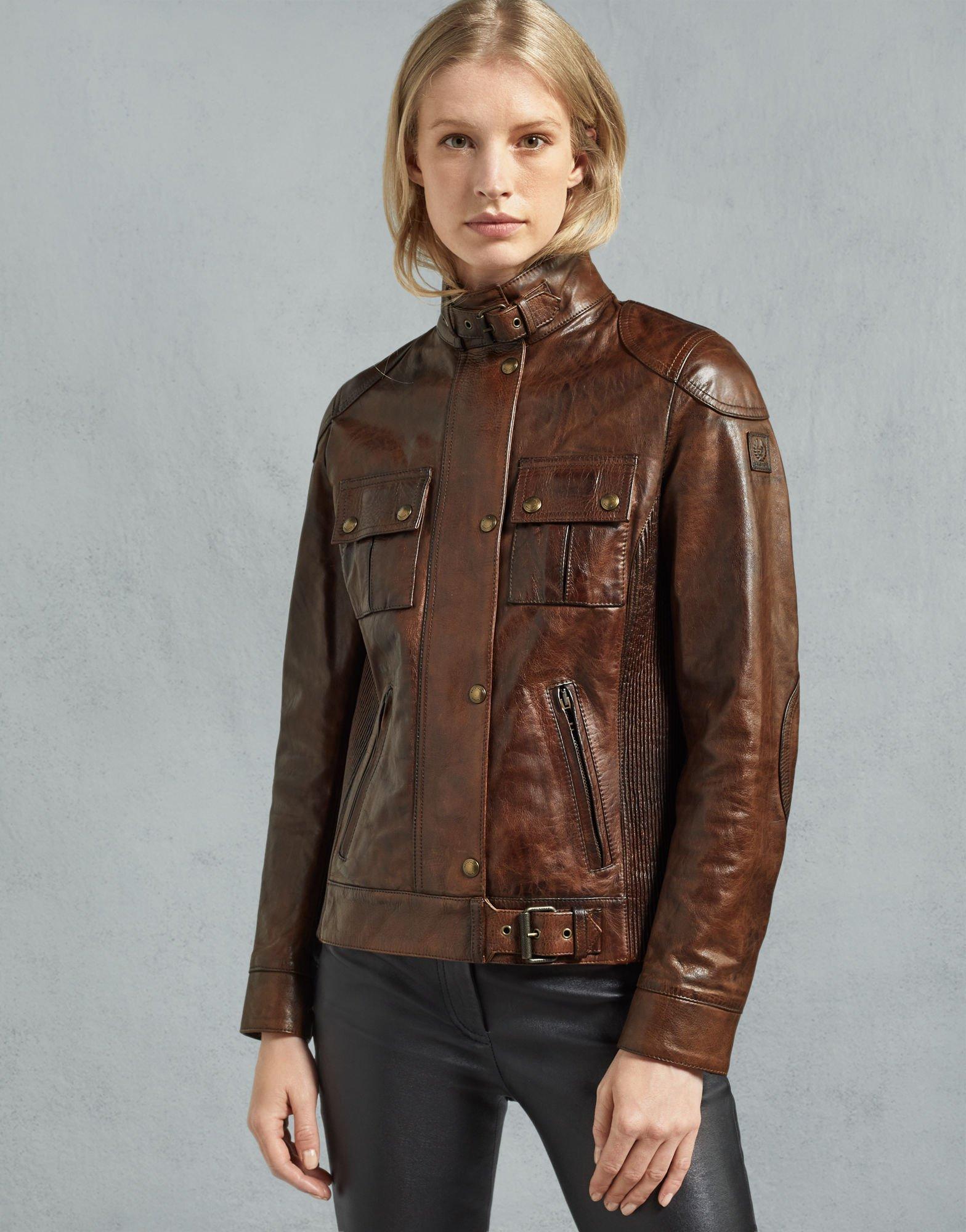 Belstaff Gangster Leather Jacket in Cognac (Brown) | Lyst