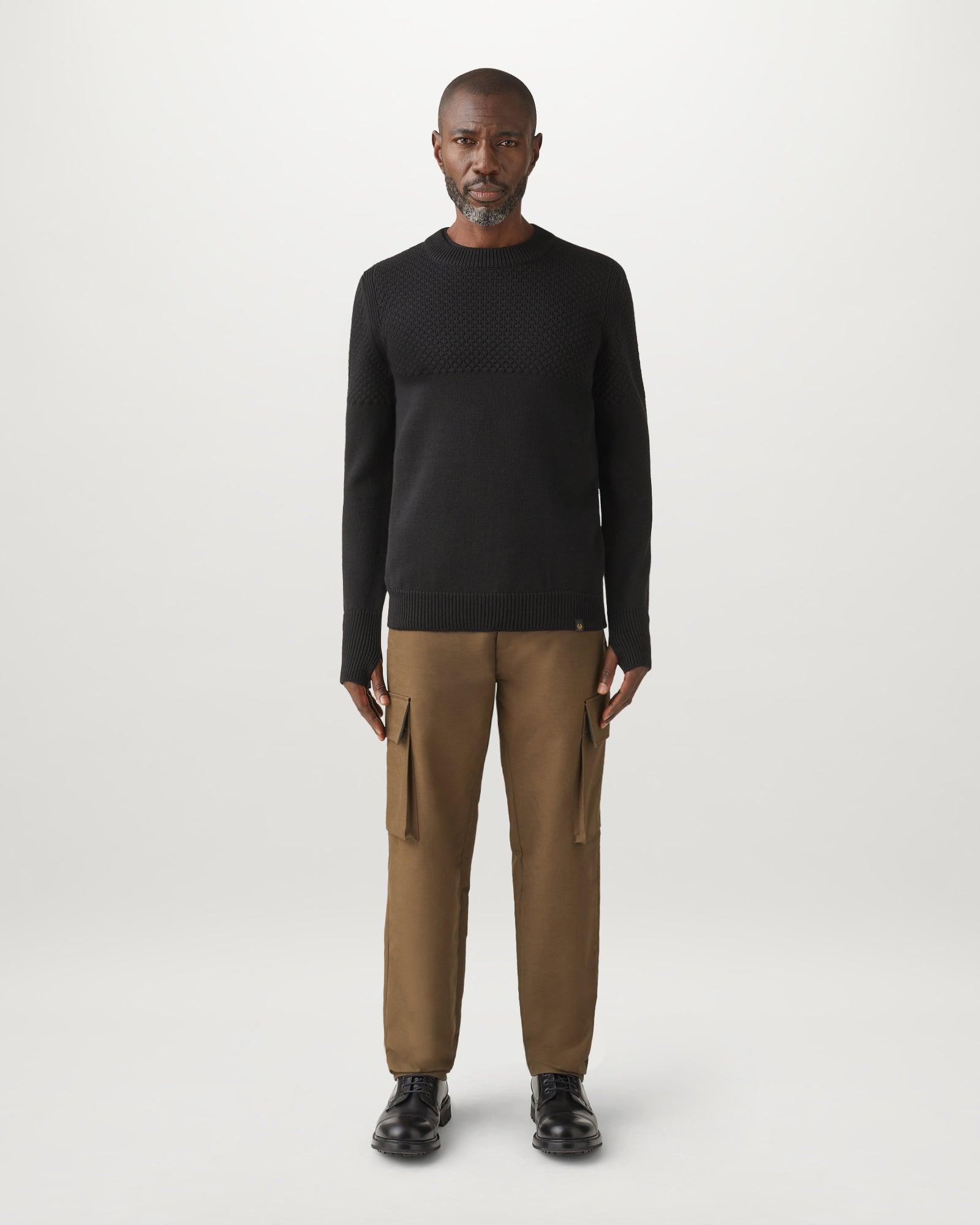 Belstaff black jumper best sale