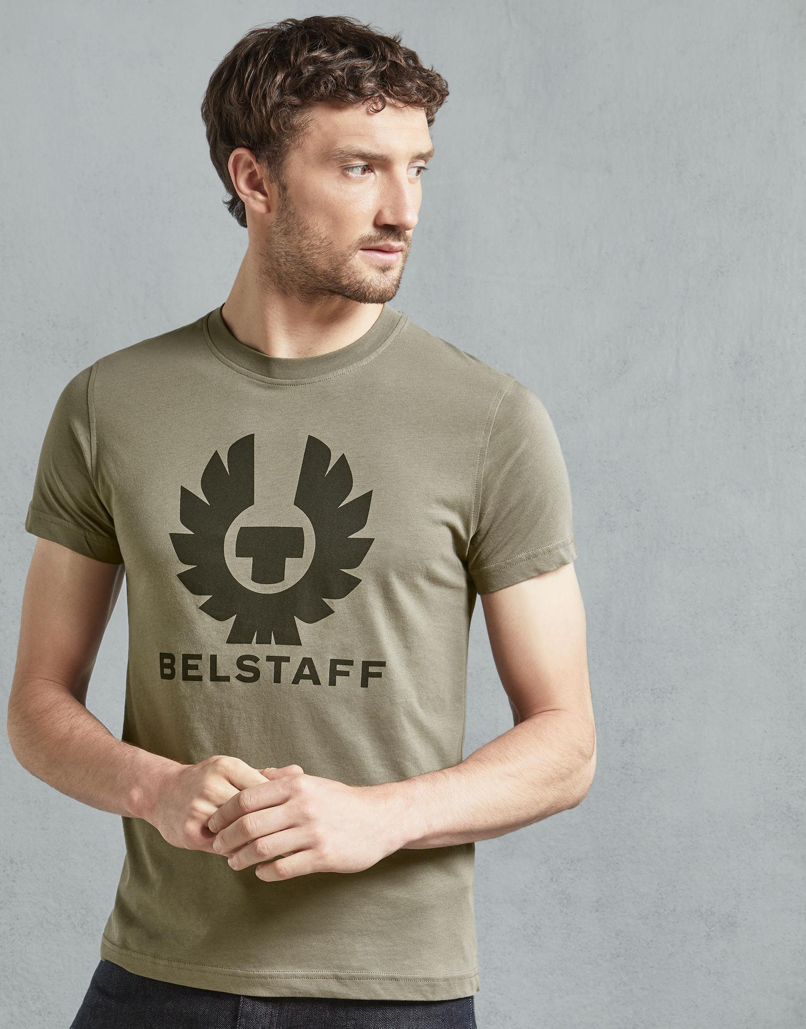 Belstaff Cotton Cranstone T-shirt in Green Smoke (Green) for Men - Lyst