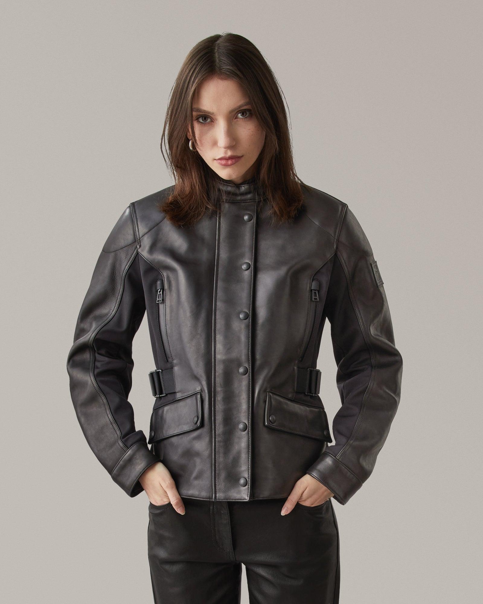 Belstaff Clothing Belstaff Ladies Leather Motorcycle Jacket