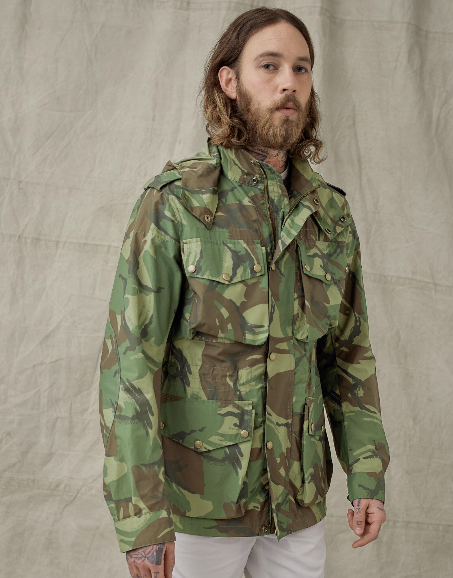 Belstaff Landing Camo Jacket in Green for Men | Lyst UK