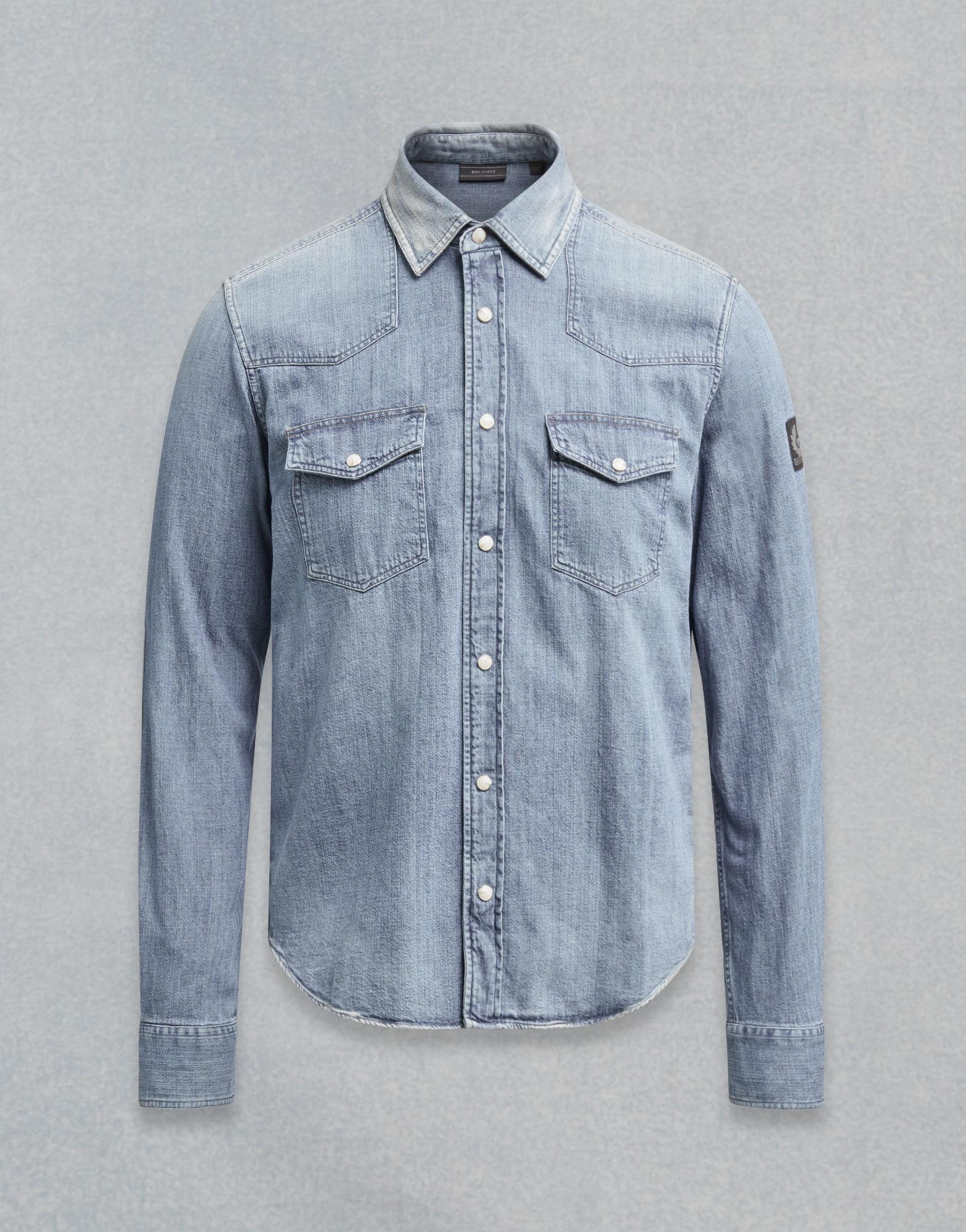 belstaff somerford denim shirt