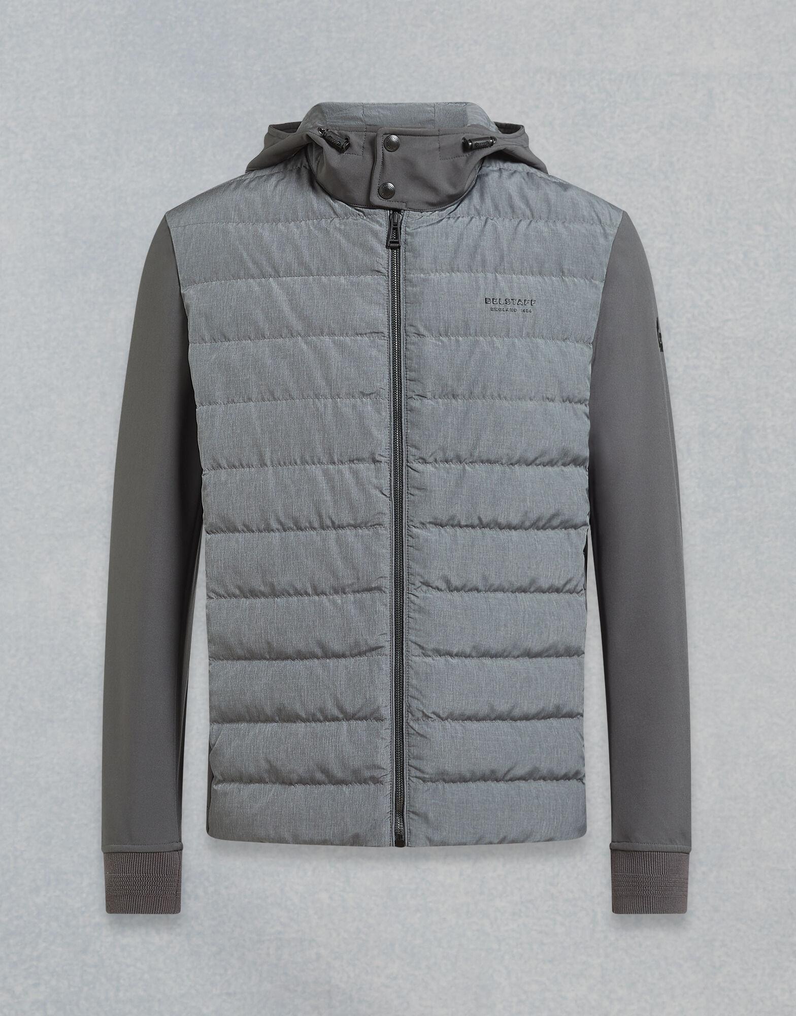 Belstaff Synthetic Nevis Quilted Jacket in Charcoal Melange (Gray) for Men  - Lyst