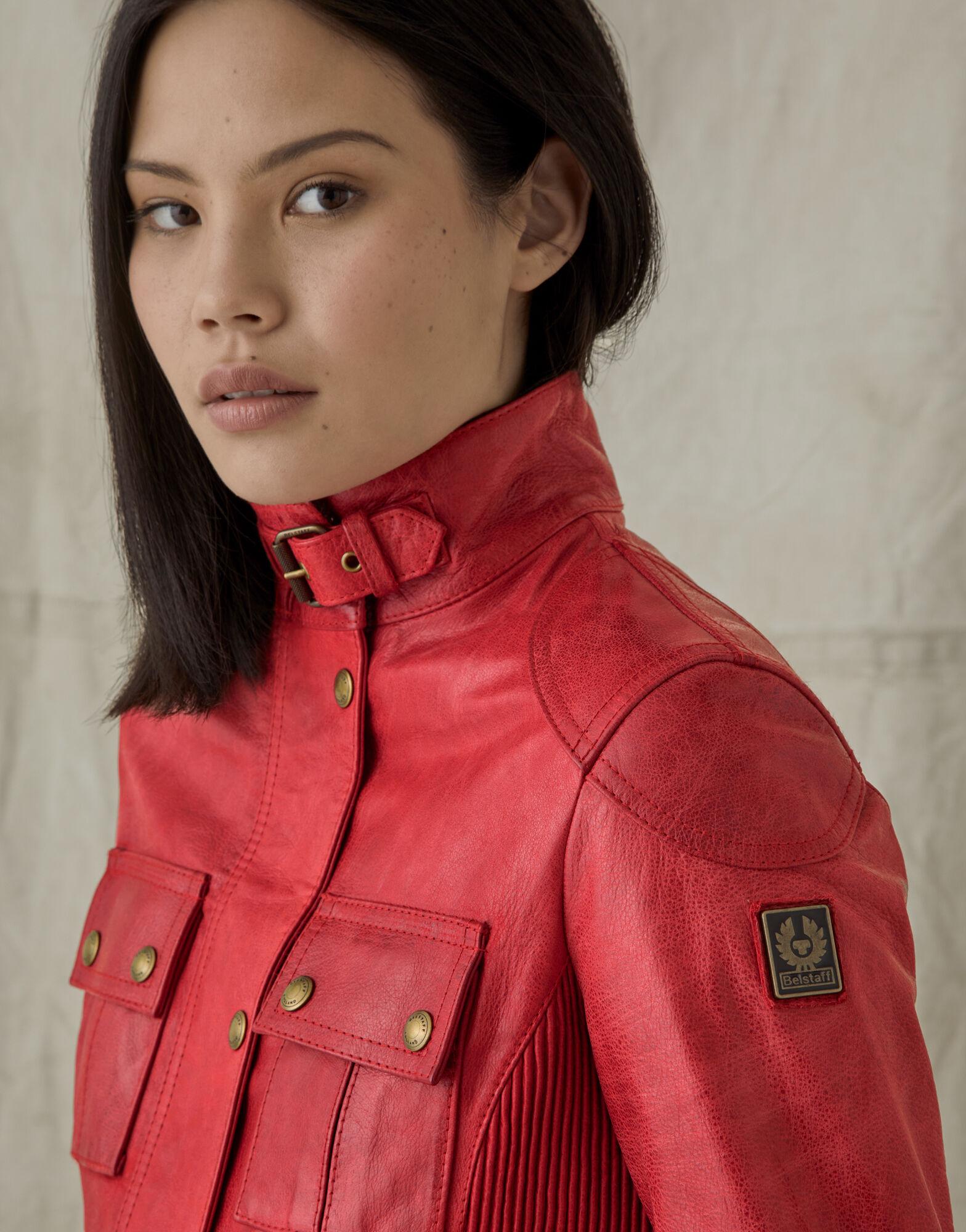 belstaff red jacket