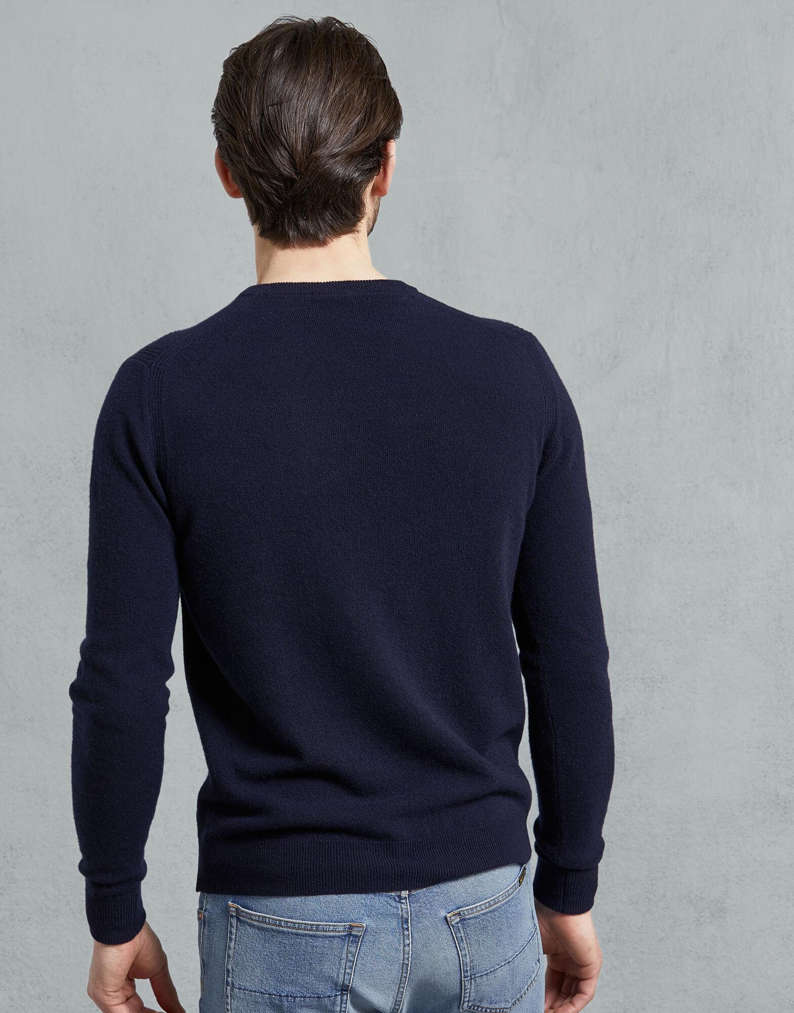 belstaff engineered crew neck jumper
