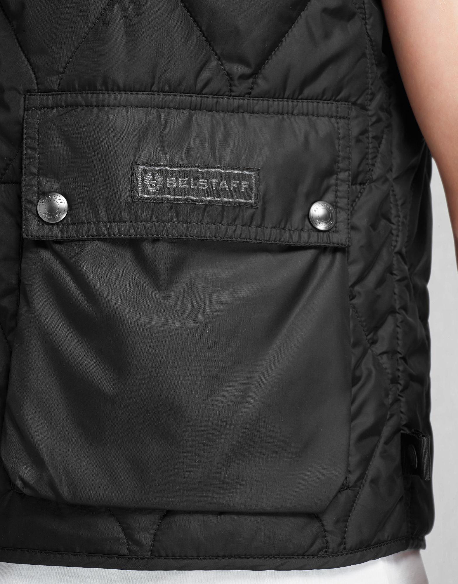 Belstaff Synthetic Lambfell Vest In Black Polyamide for Men - Lyst