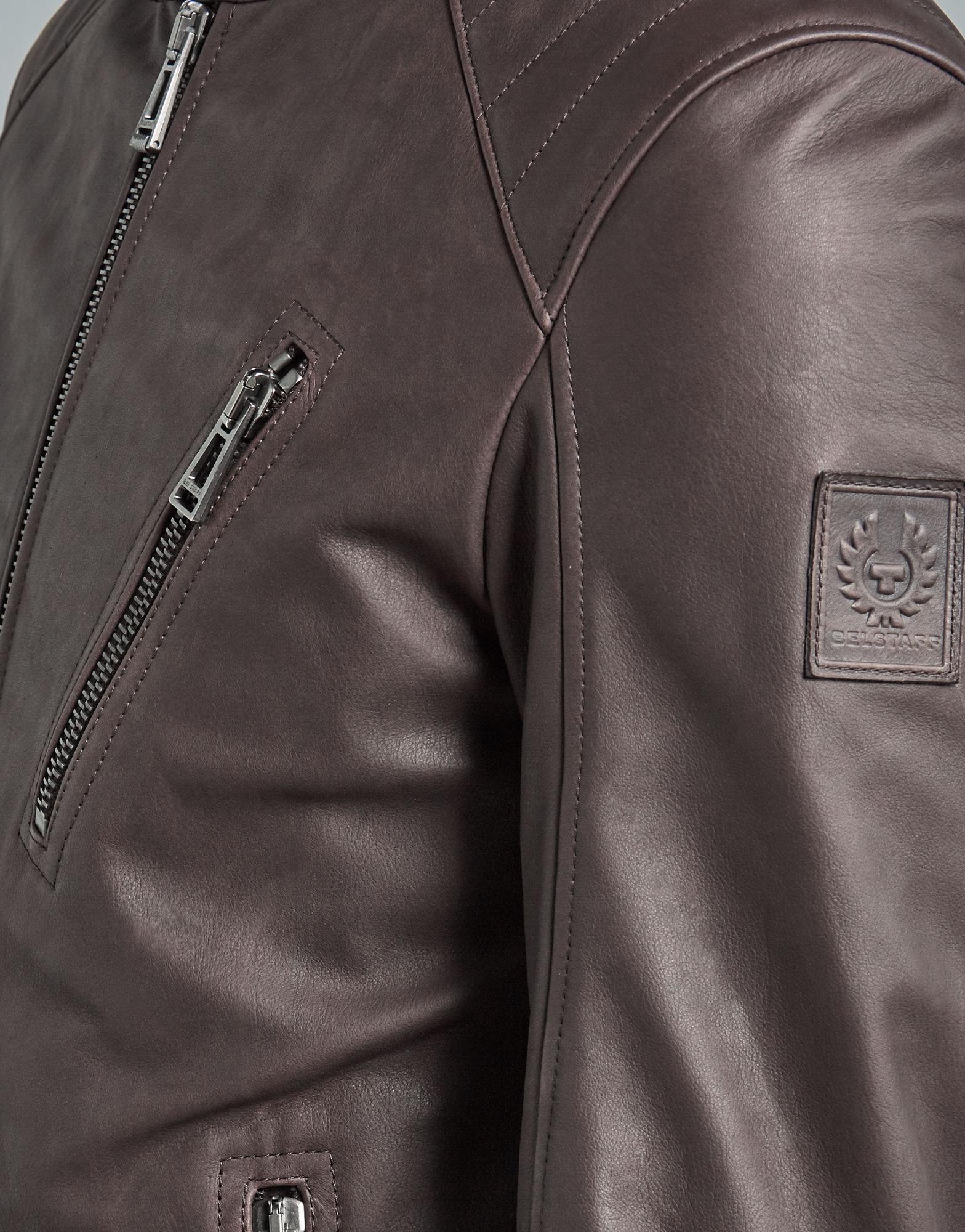 Belstaff Leather Haslingfield Café Racer Jacket in Dark Brown (Brown) for  Men - Lyst