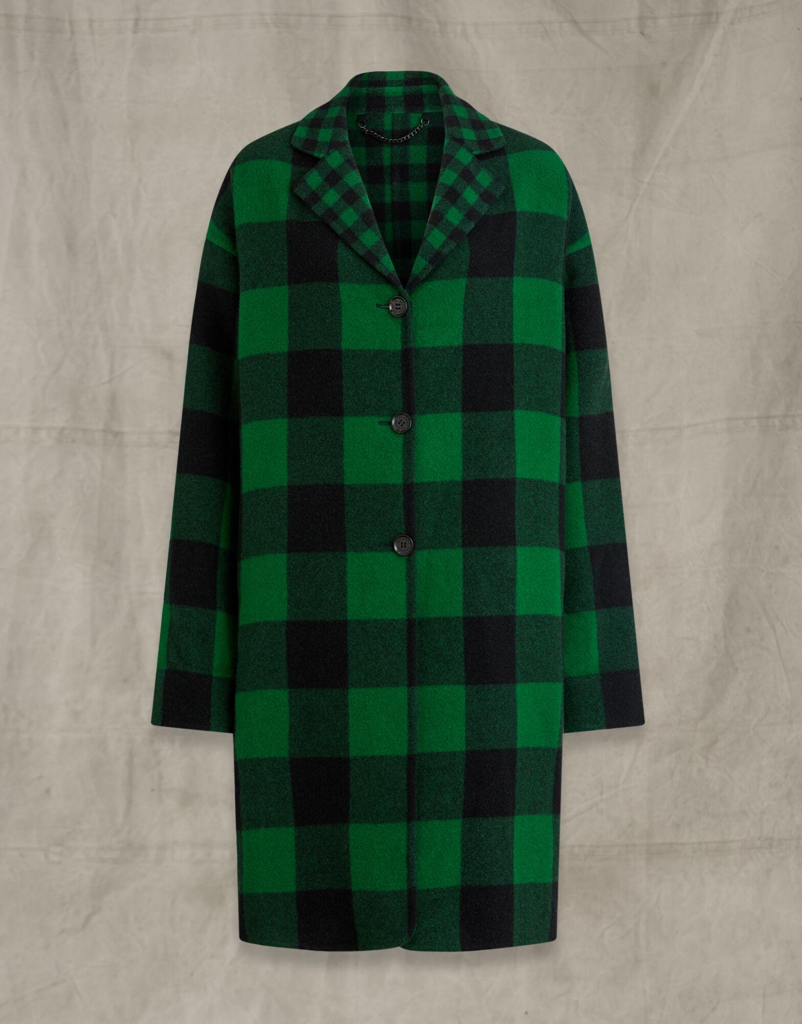 Belstaff Miller Coat in Green | Lyst
