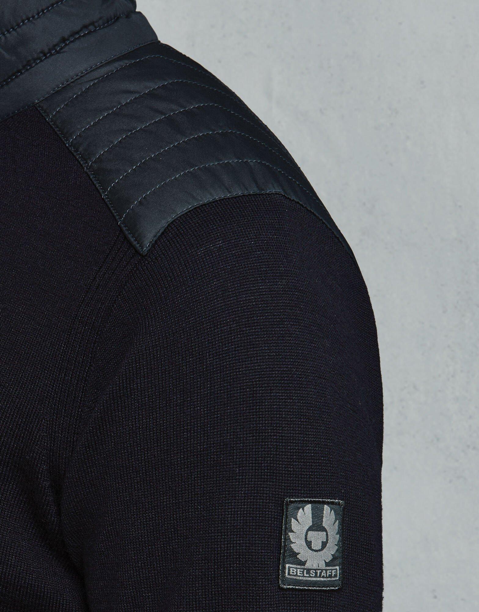 belstaff kelby zip merino cardigan