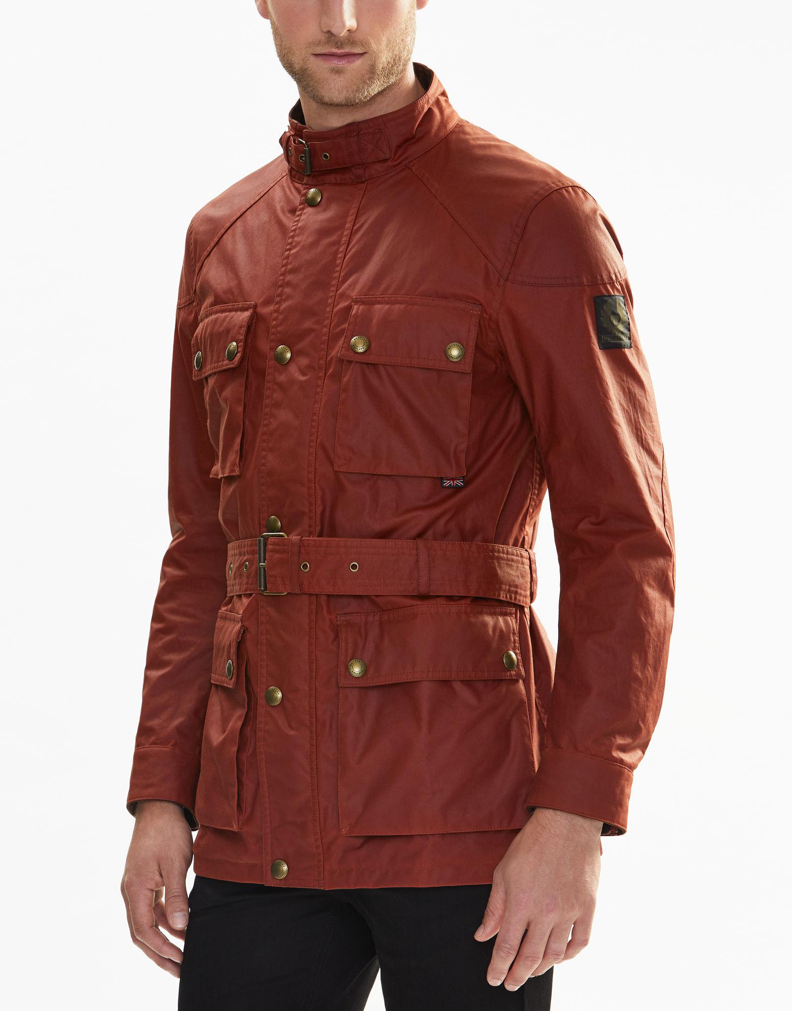 Belstaff Cotton Roadmaster Jacket in Red for Men - Lyst