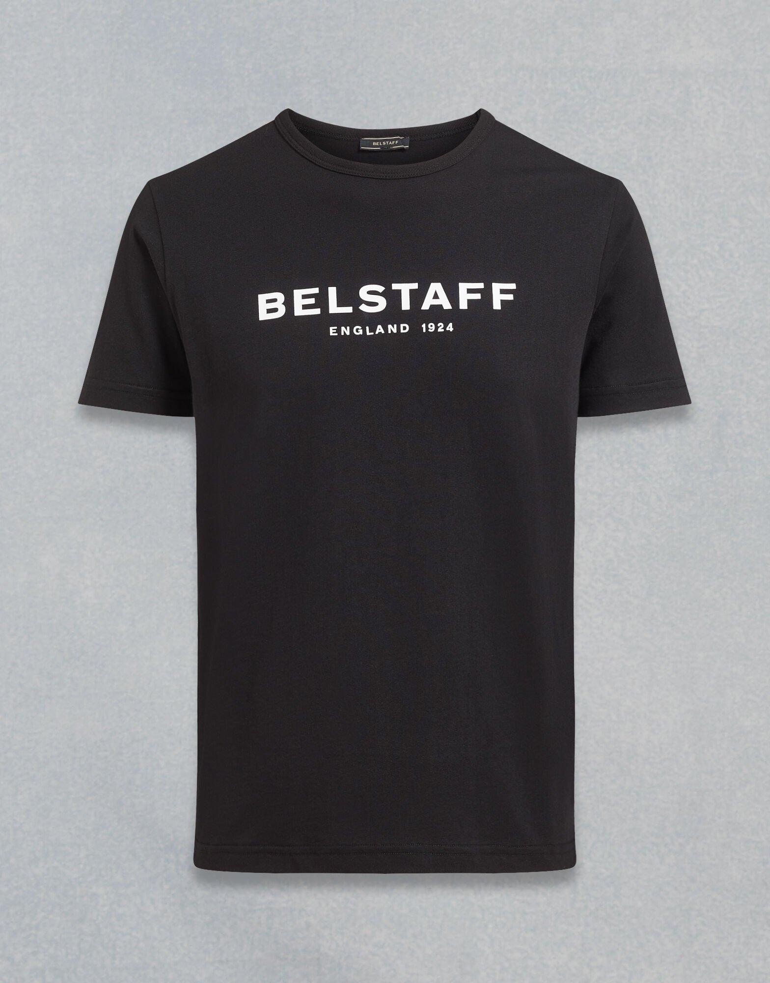 Belstaff Cotton 1924 Logo T-shirt, Black Tee for Men - Lyst