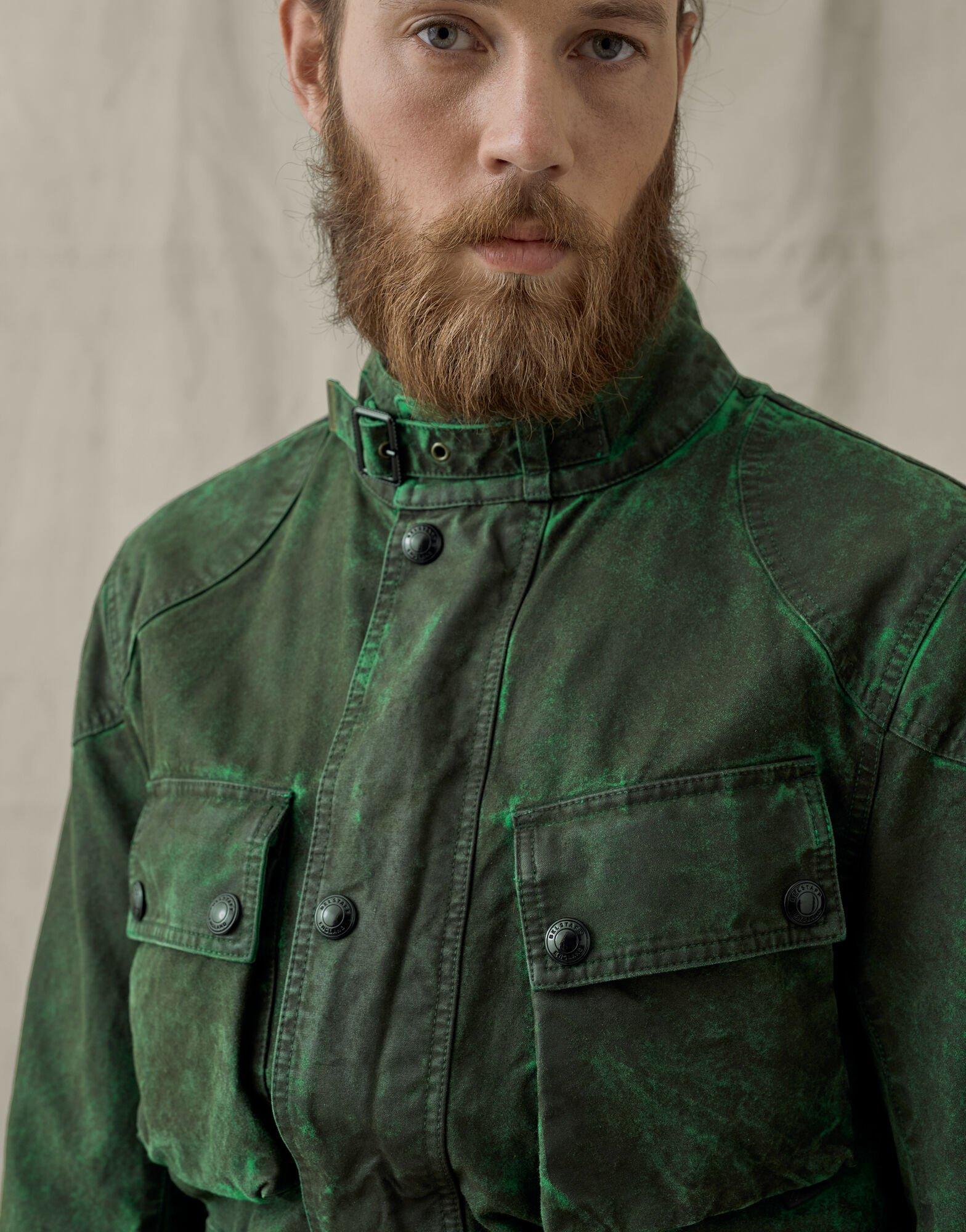 Belstaff Sammy Miller Cotton Jacket in Green for Men | Lyst