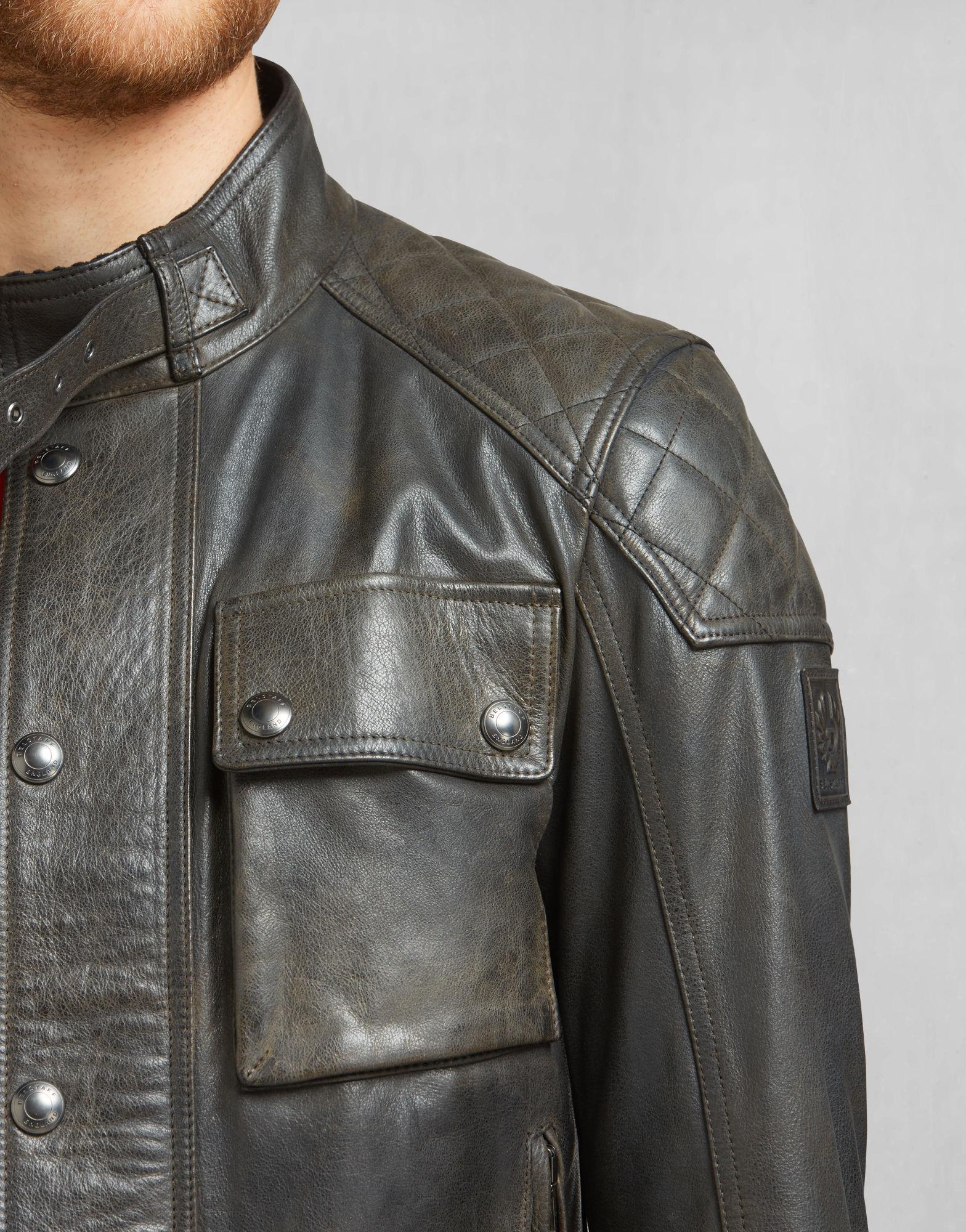 Belstaff Leather James Hunt Tokyo Blouson in Black for Men - Lyst