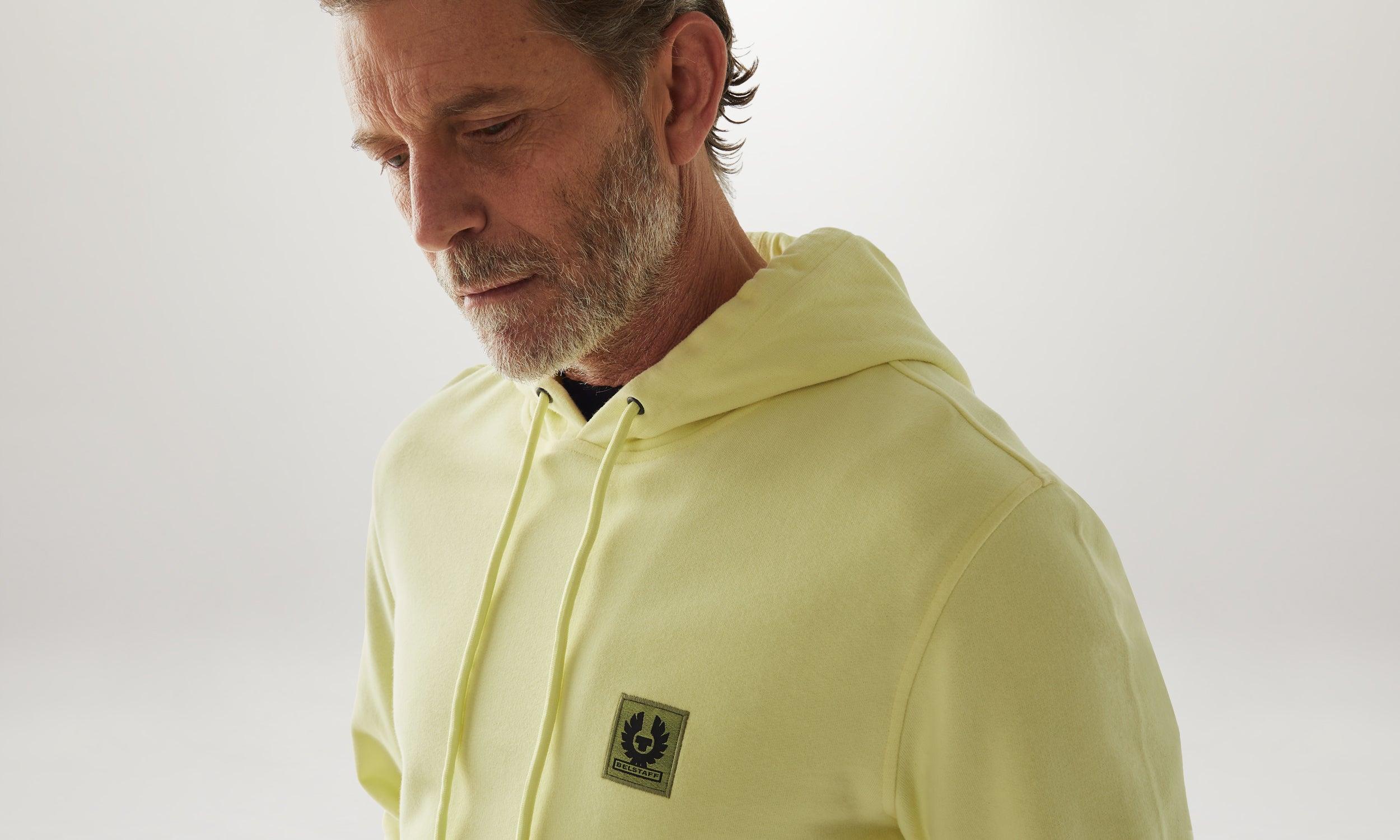 Belstaff Hoodie in Yellow for Men | Lyst UK