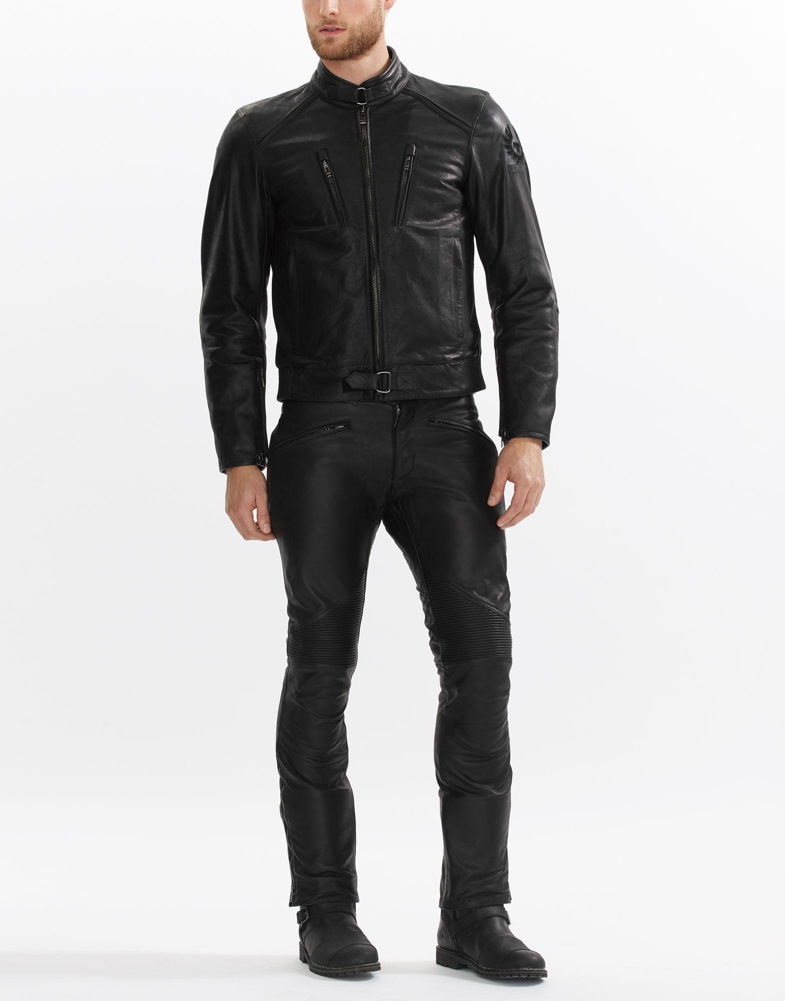 Belstaff Leather Lavant Blouson in Black for Men | Lyst UK