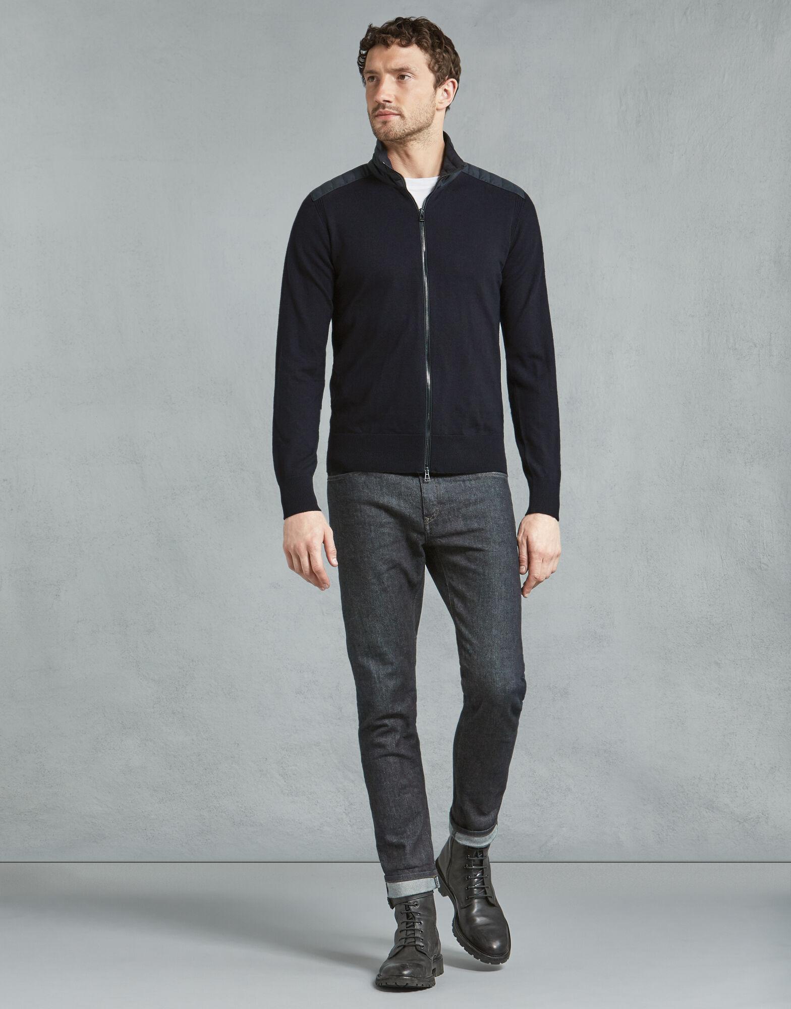 belstaff kelby zip cardigan