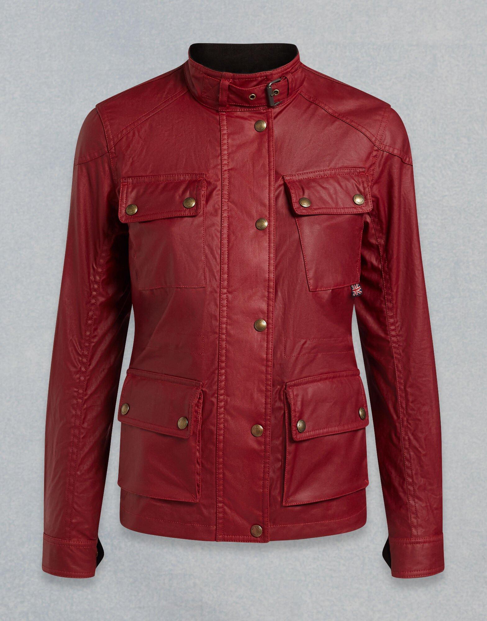 Belstaff Cotton Fieldmaster Waxed Jacket in Racing Red (Red) Lyst
