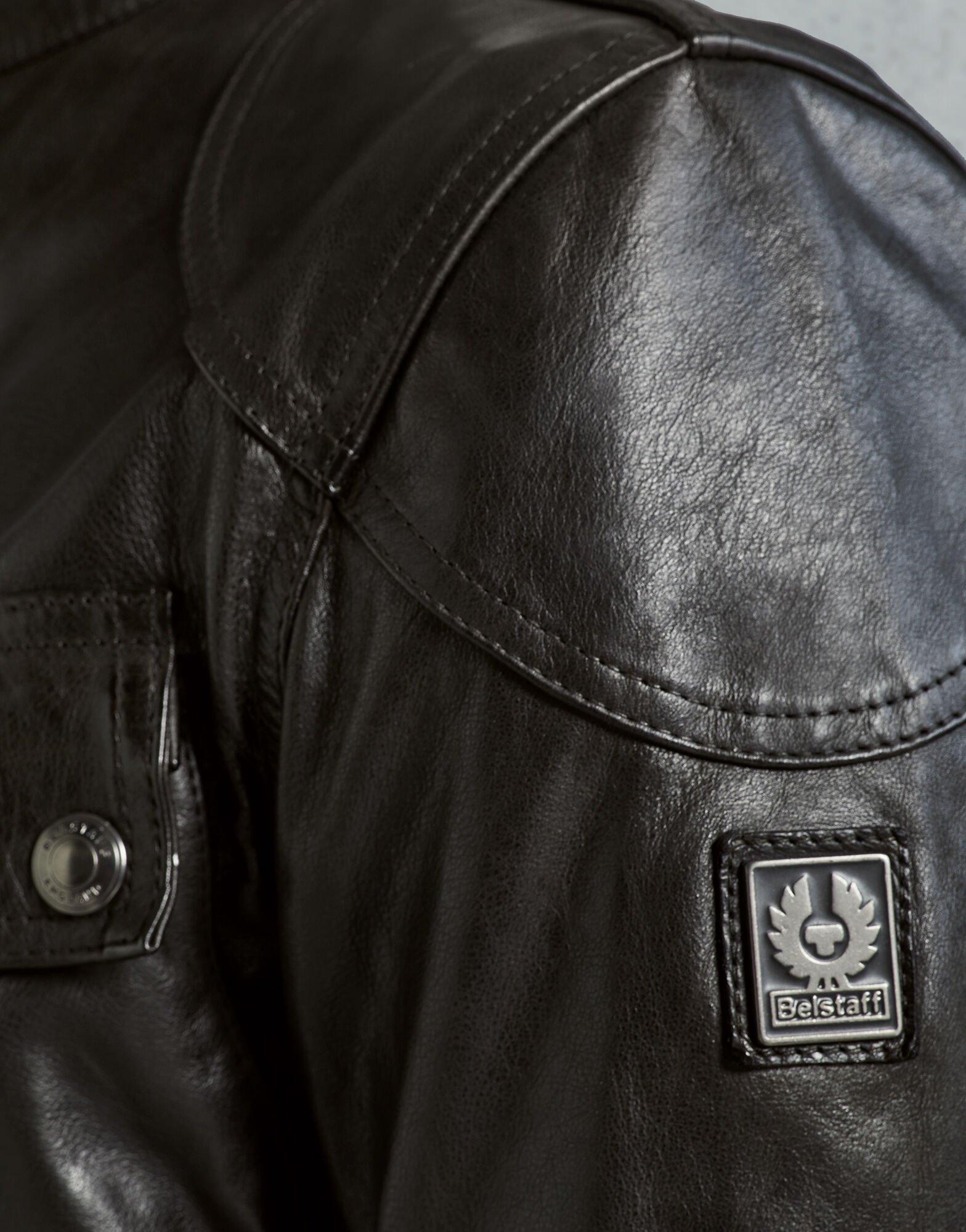 Belstaff Men's Black Trialmaster Panther Leather Jacket