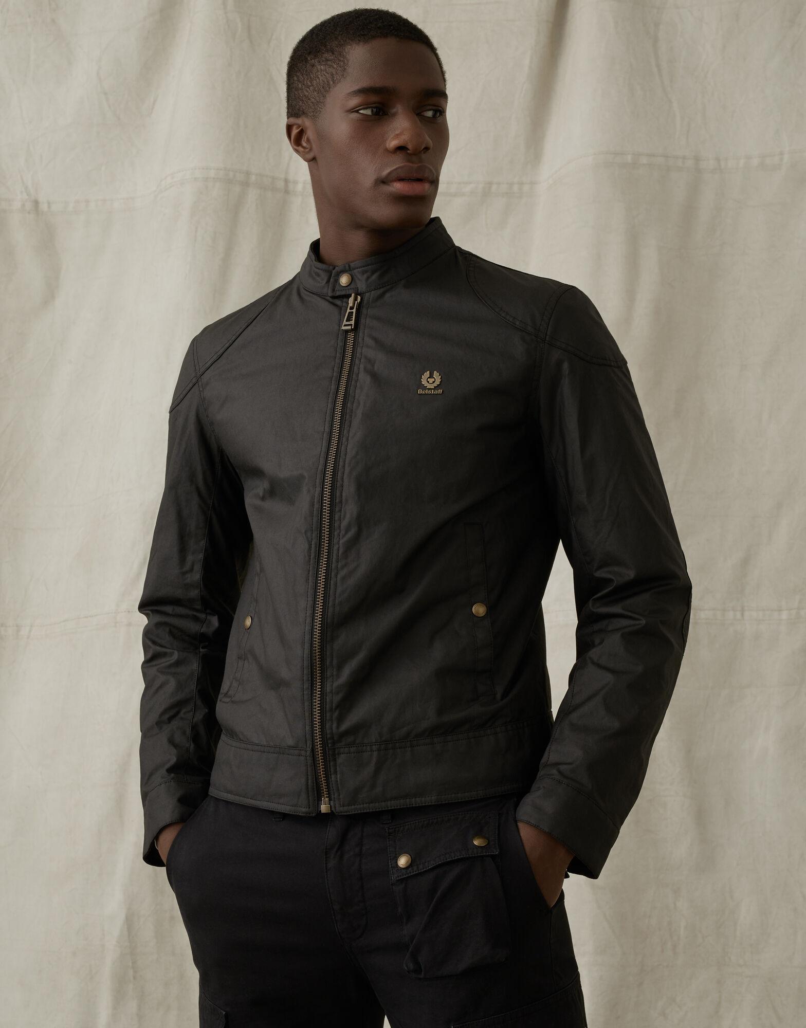 Belstaff Kelland Waxed Cotton Jacket in Black for Men | Lyst