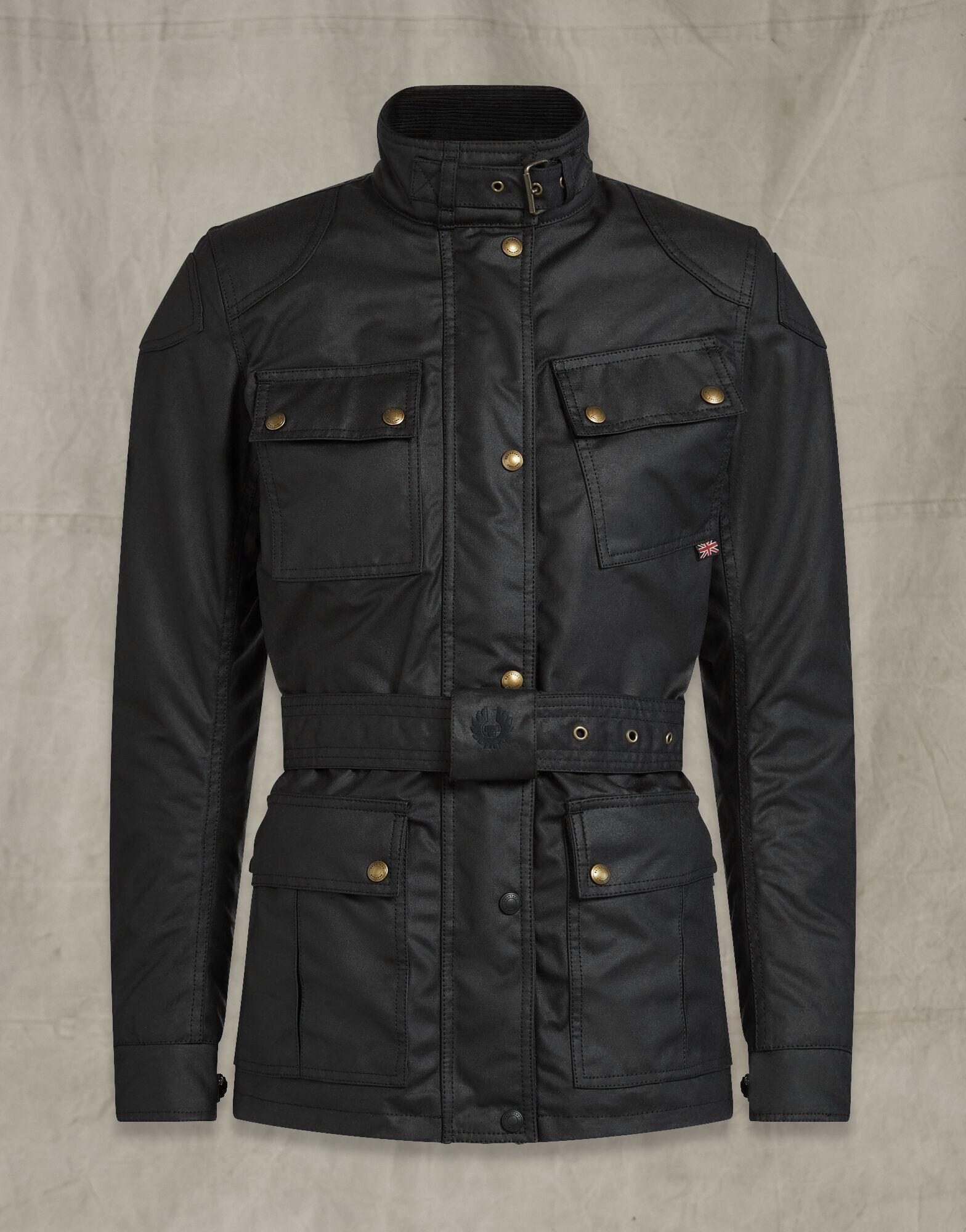 Belstaff Cotton Trialmaster Pro W Motorcycle Jacket in Black - Lyst