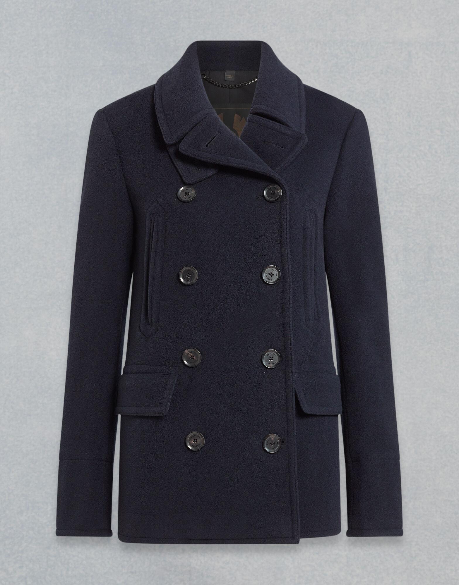 Belstaff Wool Naval Peacoat in Dark Navy (Blue) Lyst