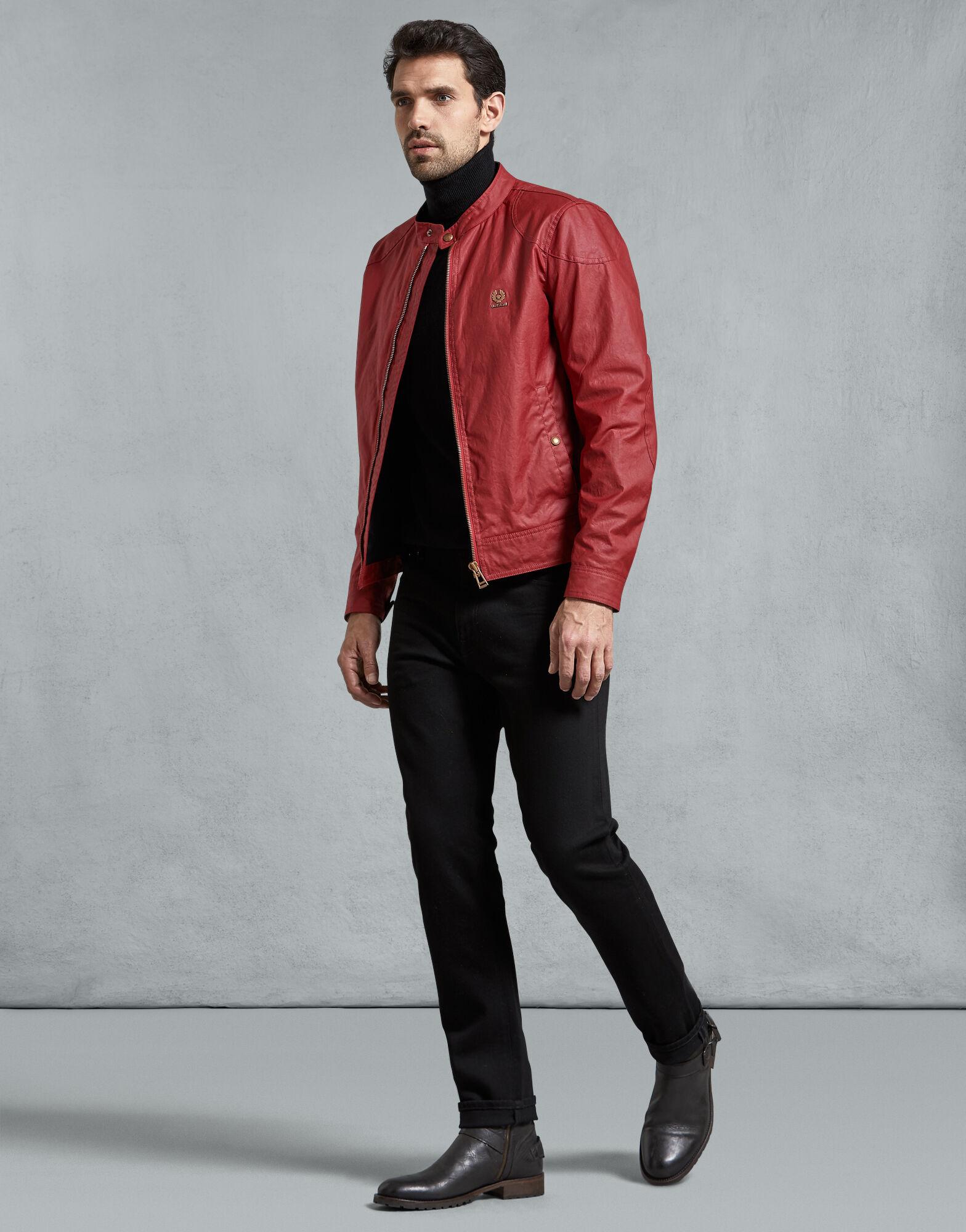 Belstaff Cotton Kelland Waxed Jacket in Racing Red (Red) for Men - Lyst