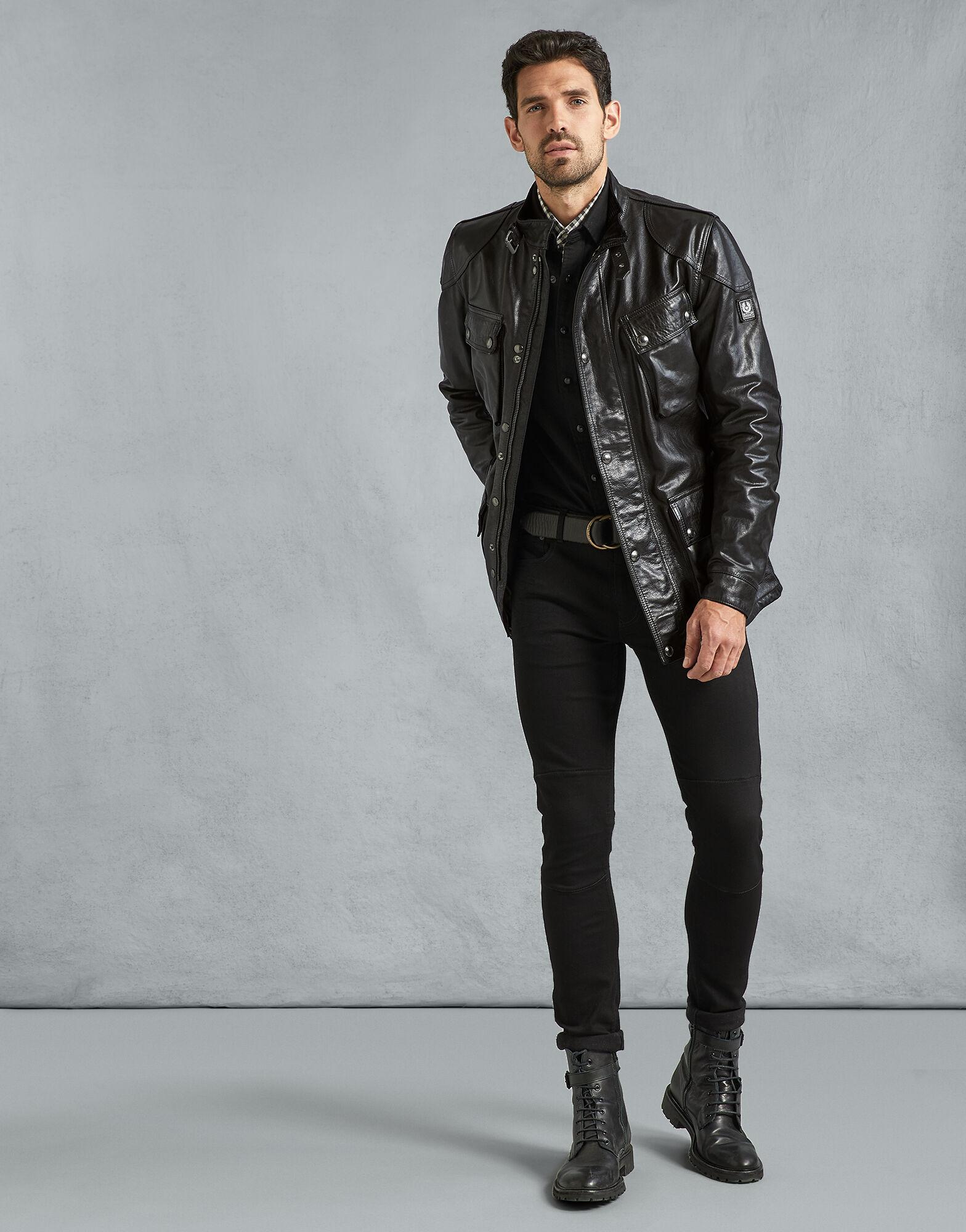 Belstaff Trialmaster Panther Leather Jacket in Black for Men | Lyst UK