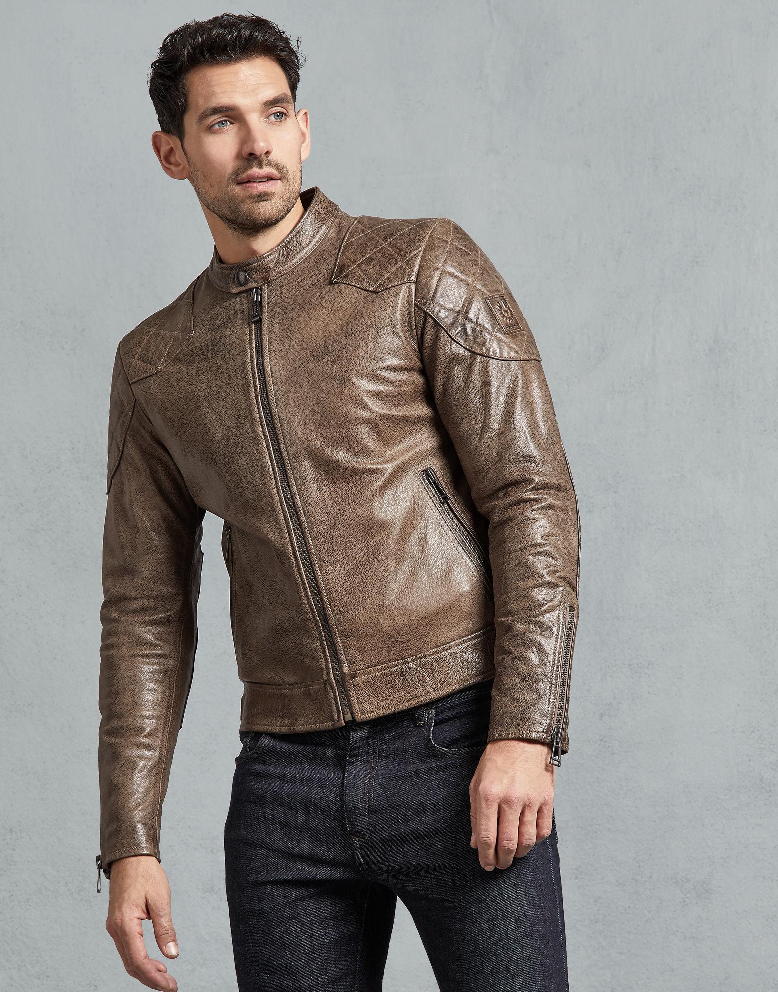 Belstaff Outlaw Leather Jacket for Men - Lyst