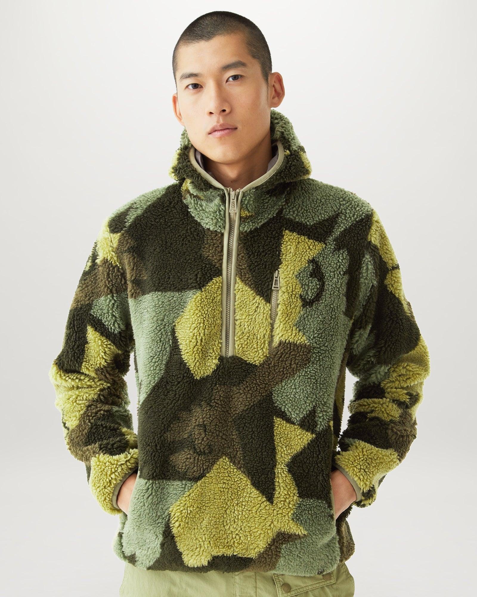 Camouflage Long Sleeve Full Zip Hoodies & Sweatshirts For Men - View #7
