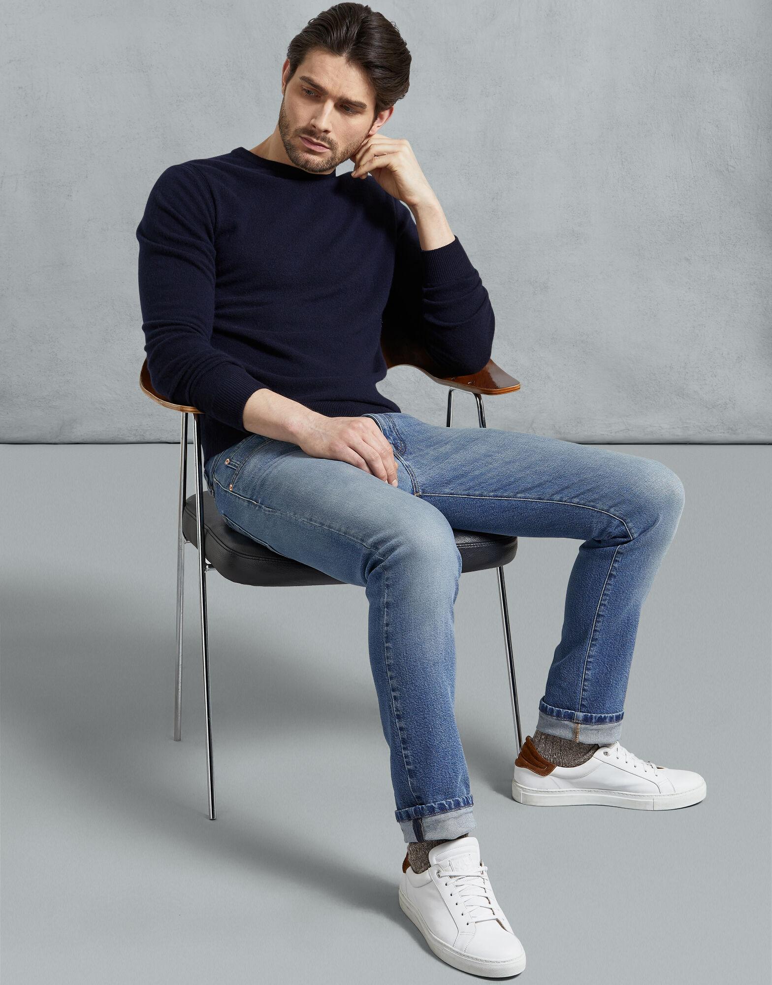 belstaff engineered crew neck jumper