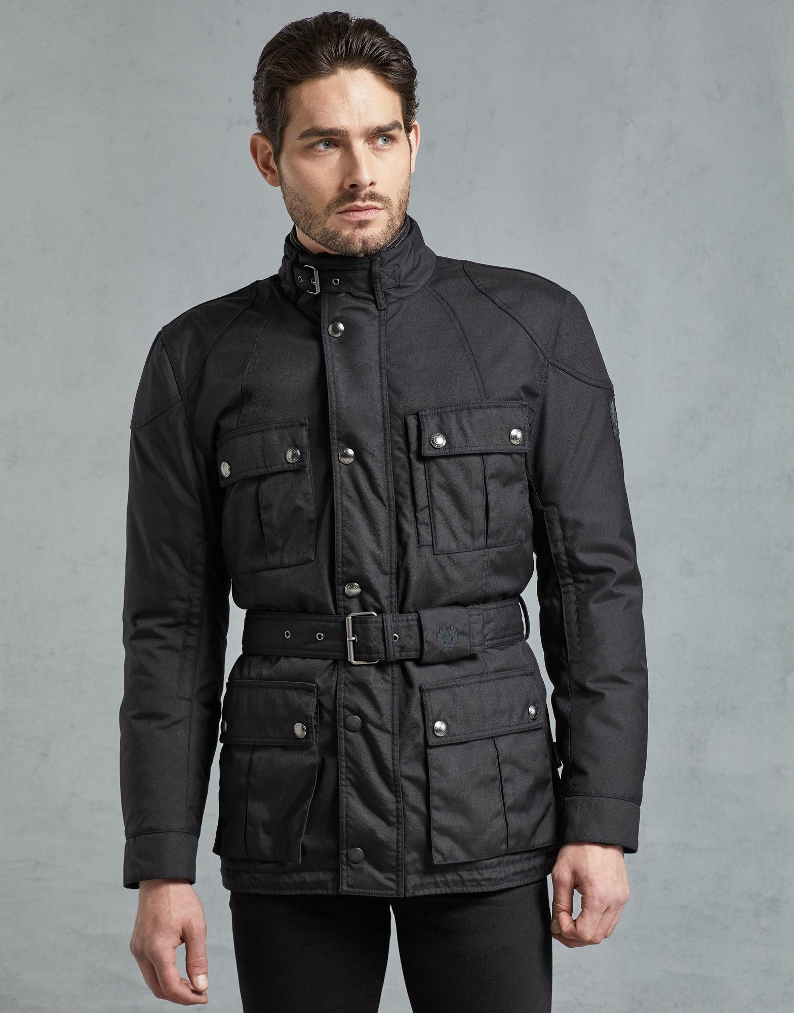 Belstaff Synthetic Snaefell Motorcycle Jacket in Black for Men - Lyst