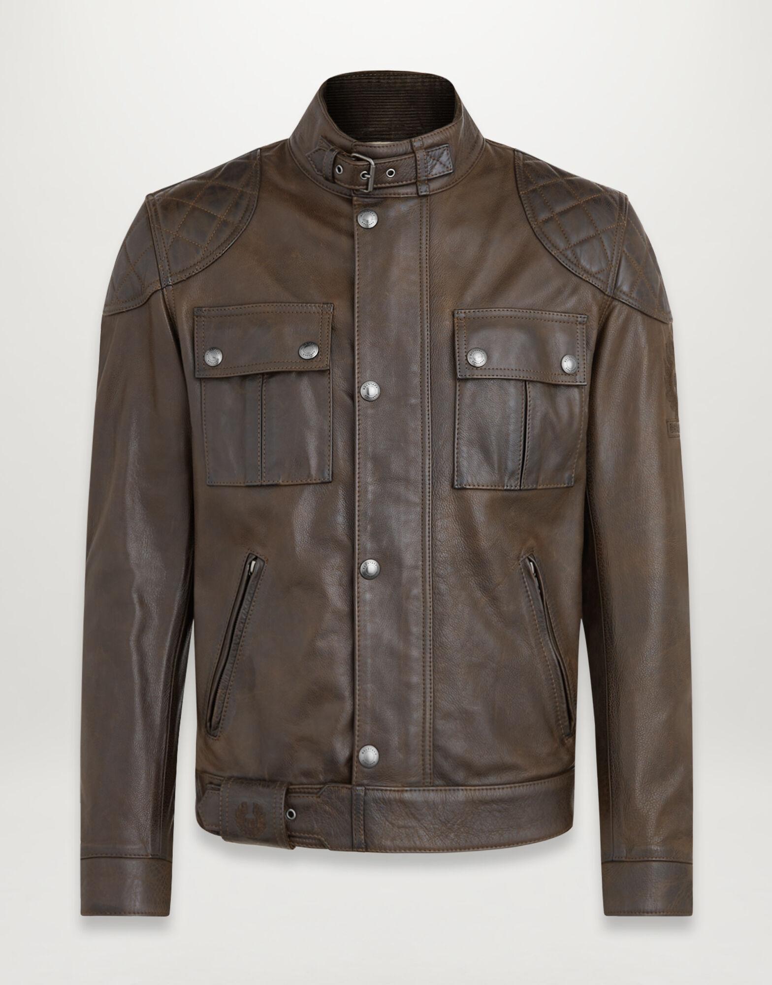 Belstaff Brooklands Leather Jacket in Antique Black (Black) for Men - Lyst