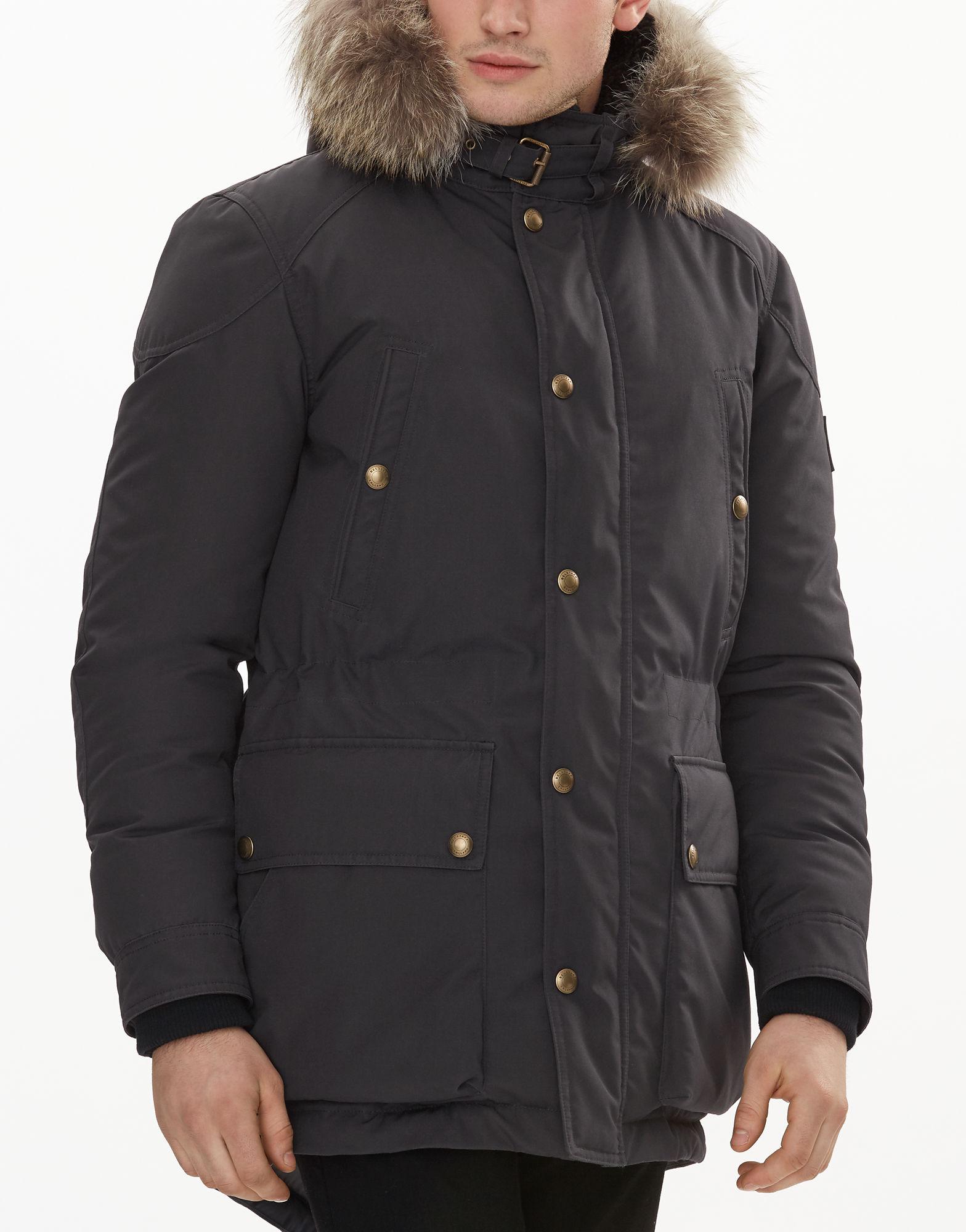 mens navy down parka