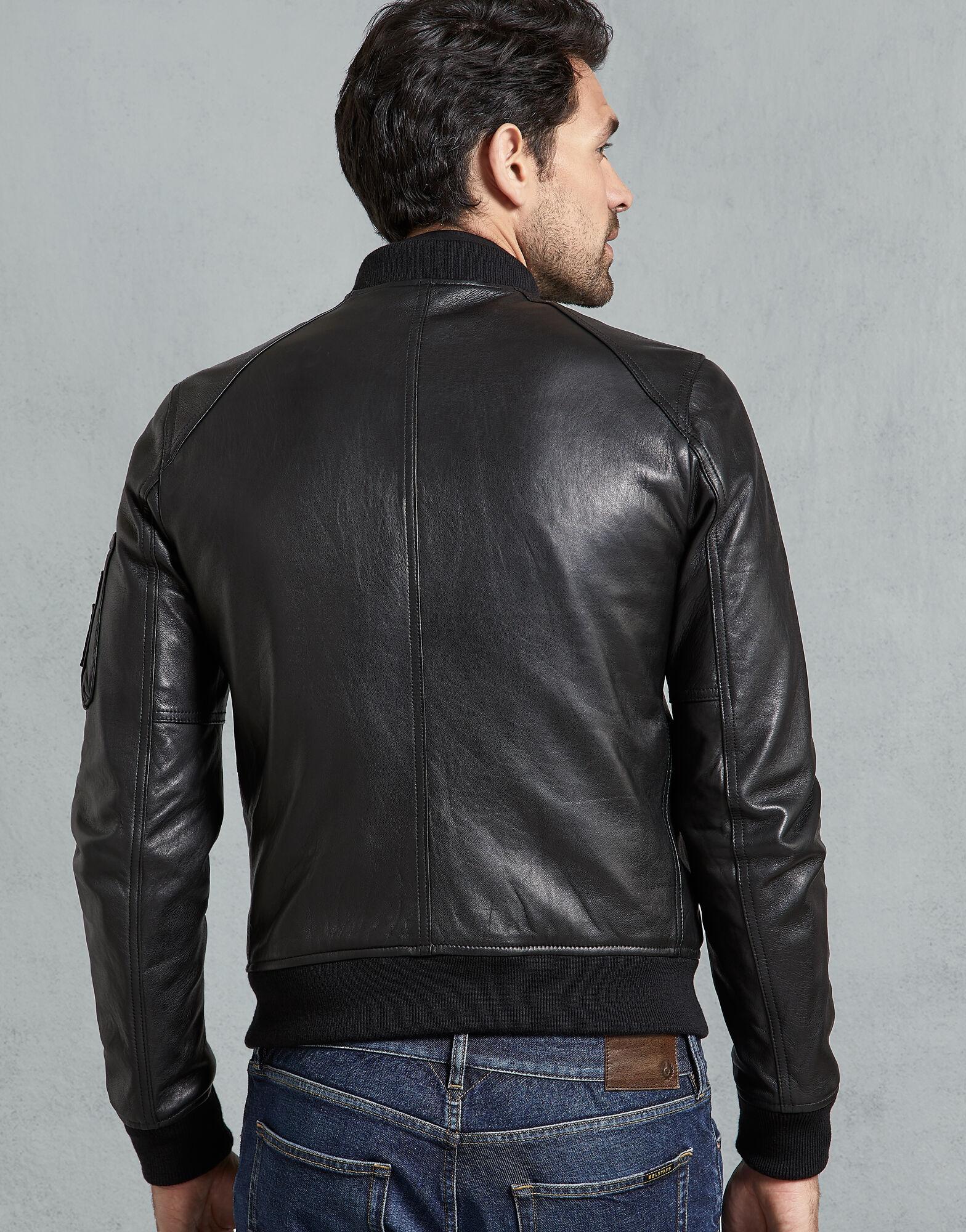 Belstaff Clenshaw Leather Jacket in Black for Men | Lyst