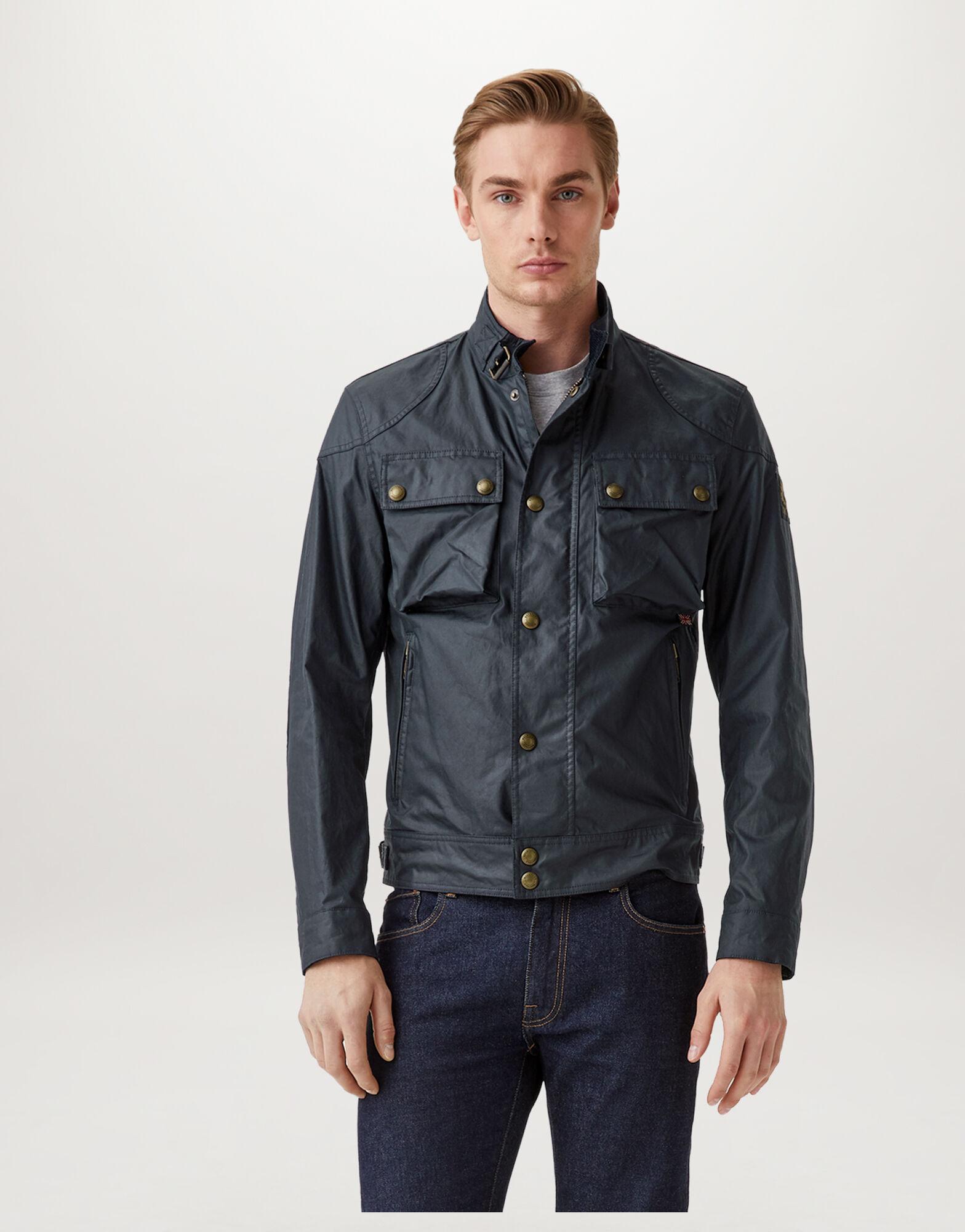 Belstaff Racemaster Waxed Cotton Jacket in Navy (Blue) for Men - Save 54% |  Lyst