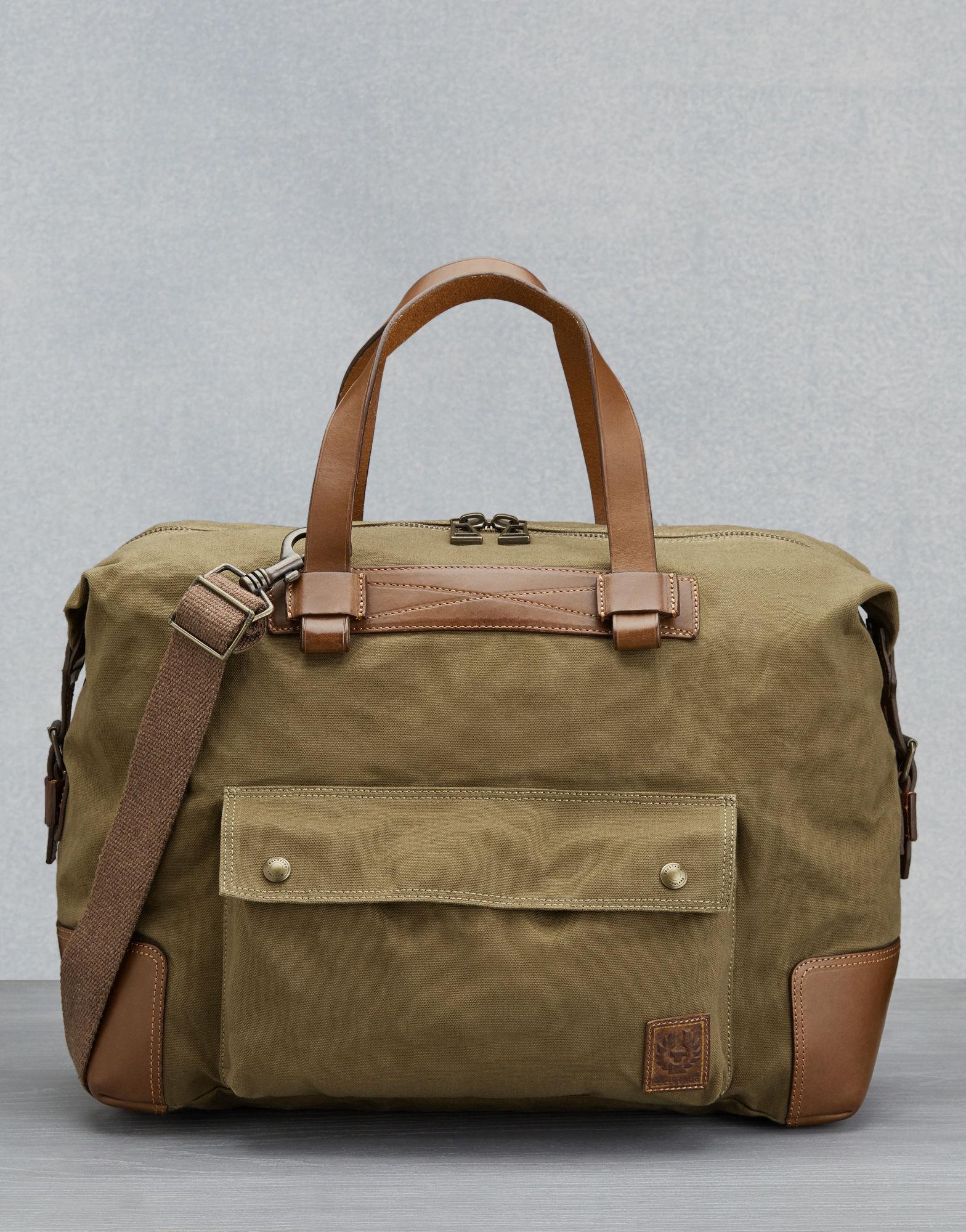 Belstaff Cotton Colonial Travel Bag in Brown for Men - Lyst