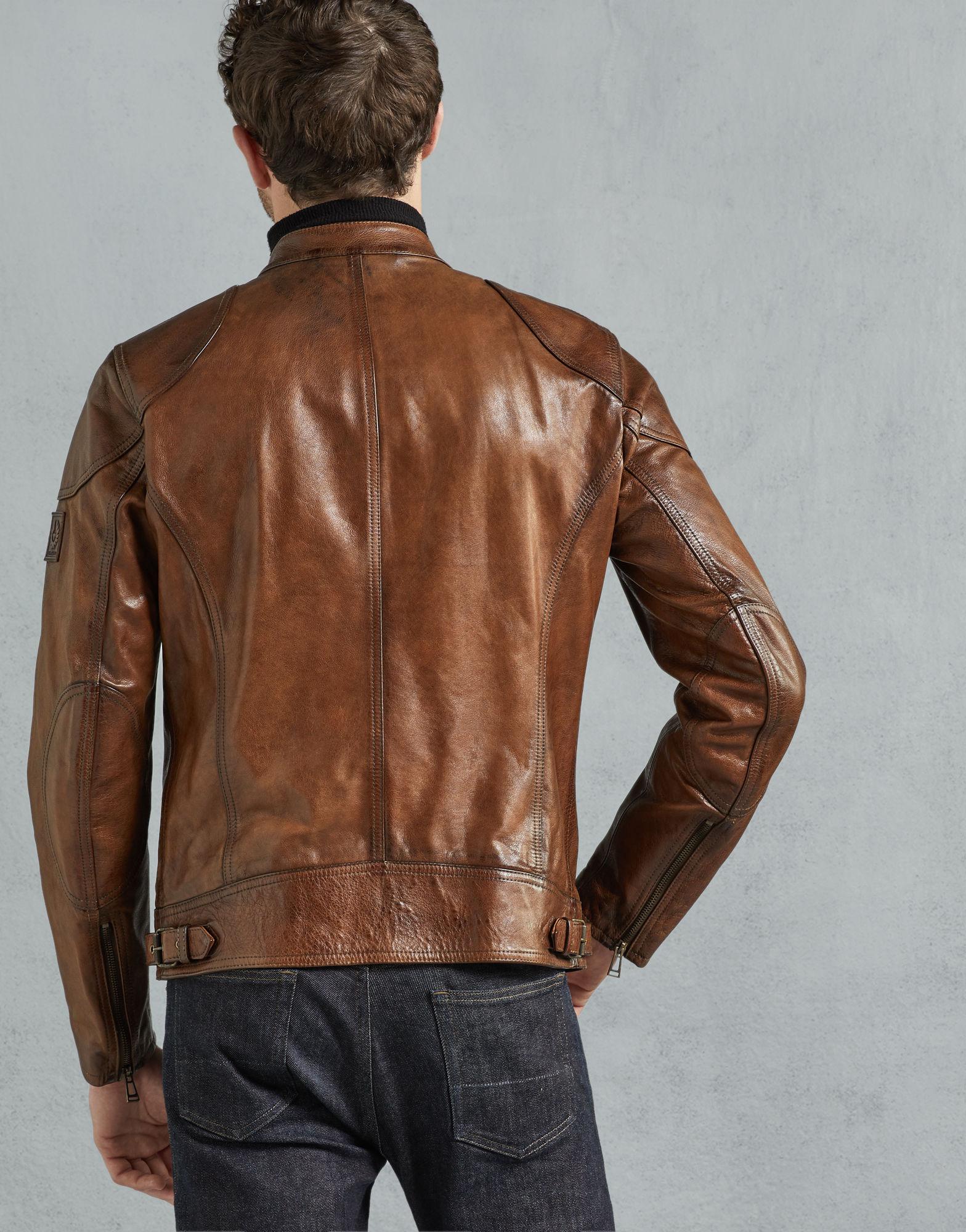 Belstaff Leather Maxford 2.0 Blouson Jacket in Cognac (Brown) for Men - Lyst