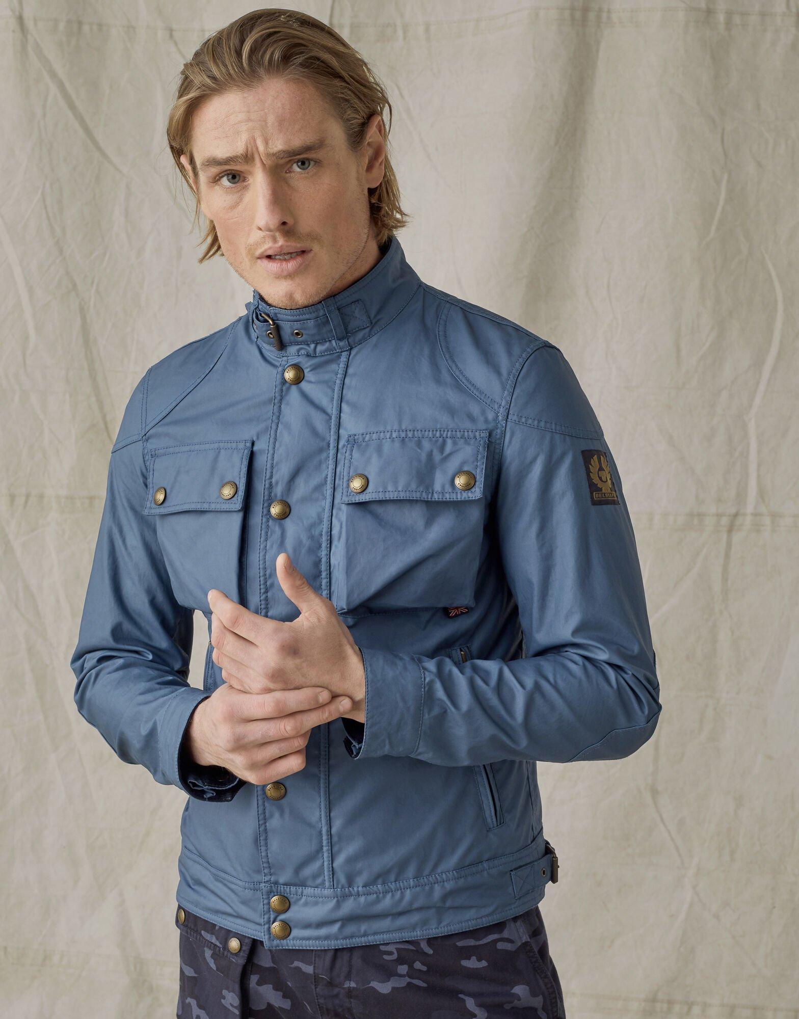 blue belstaff jacket