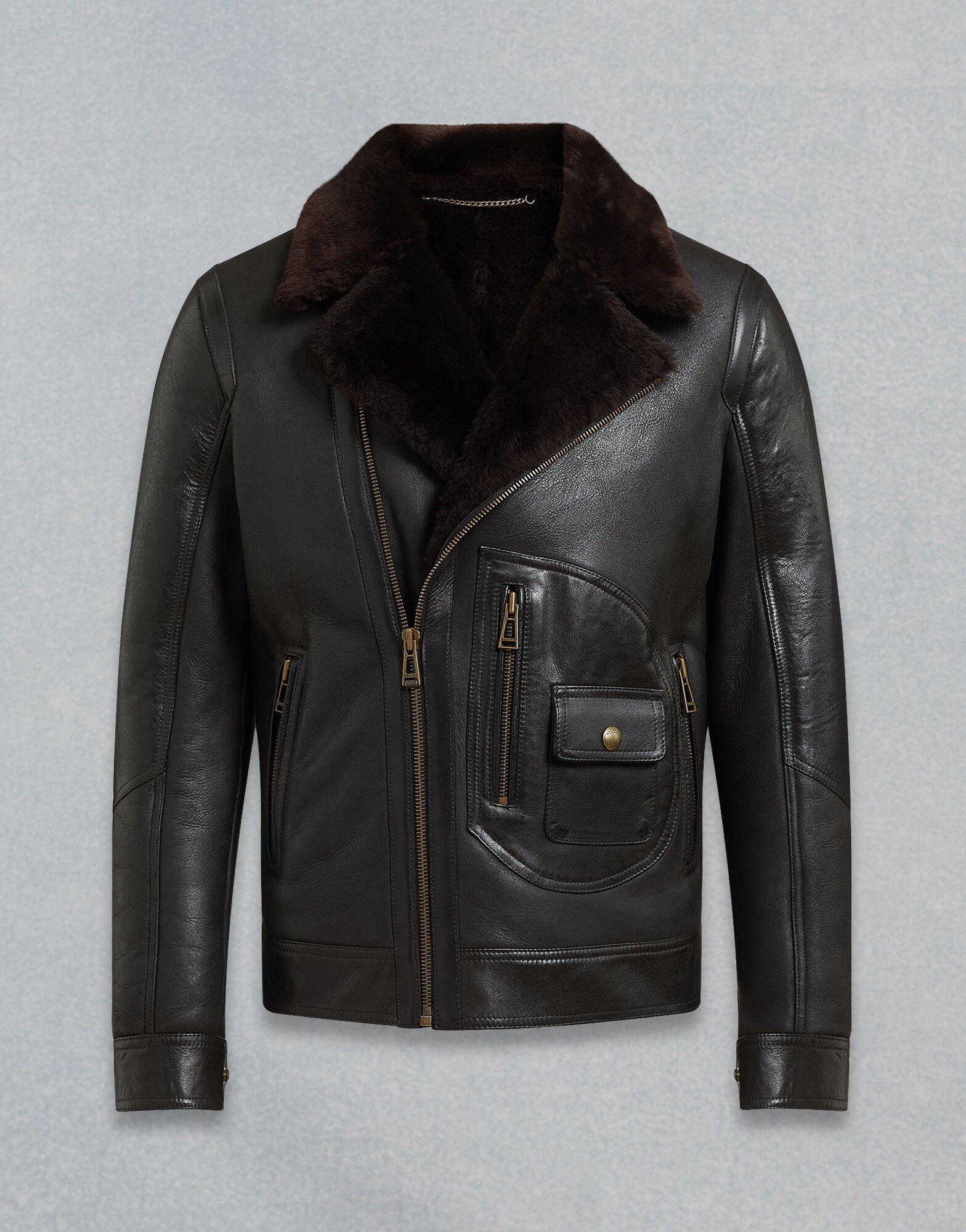 Belstaff Danescroft Leather Jacket in Black for Men - Lyst