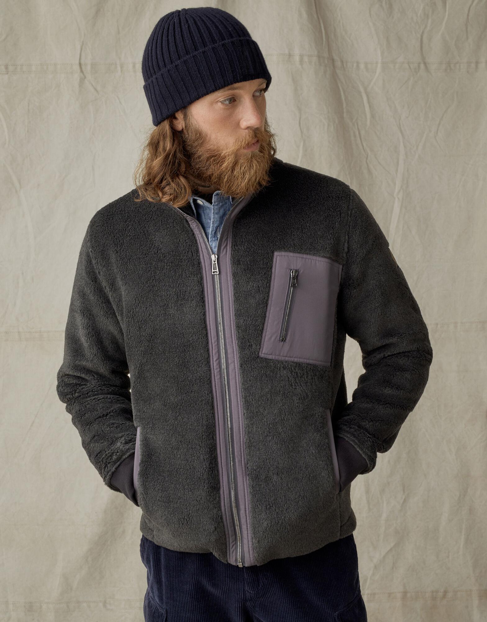 Belstaff herne pile fleece jacket Outlet