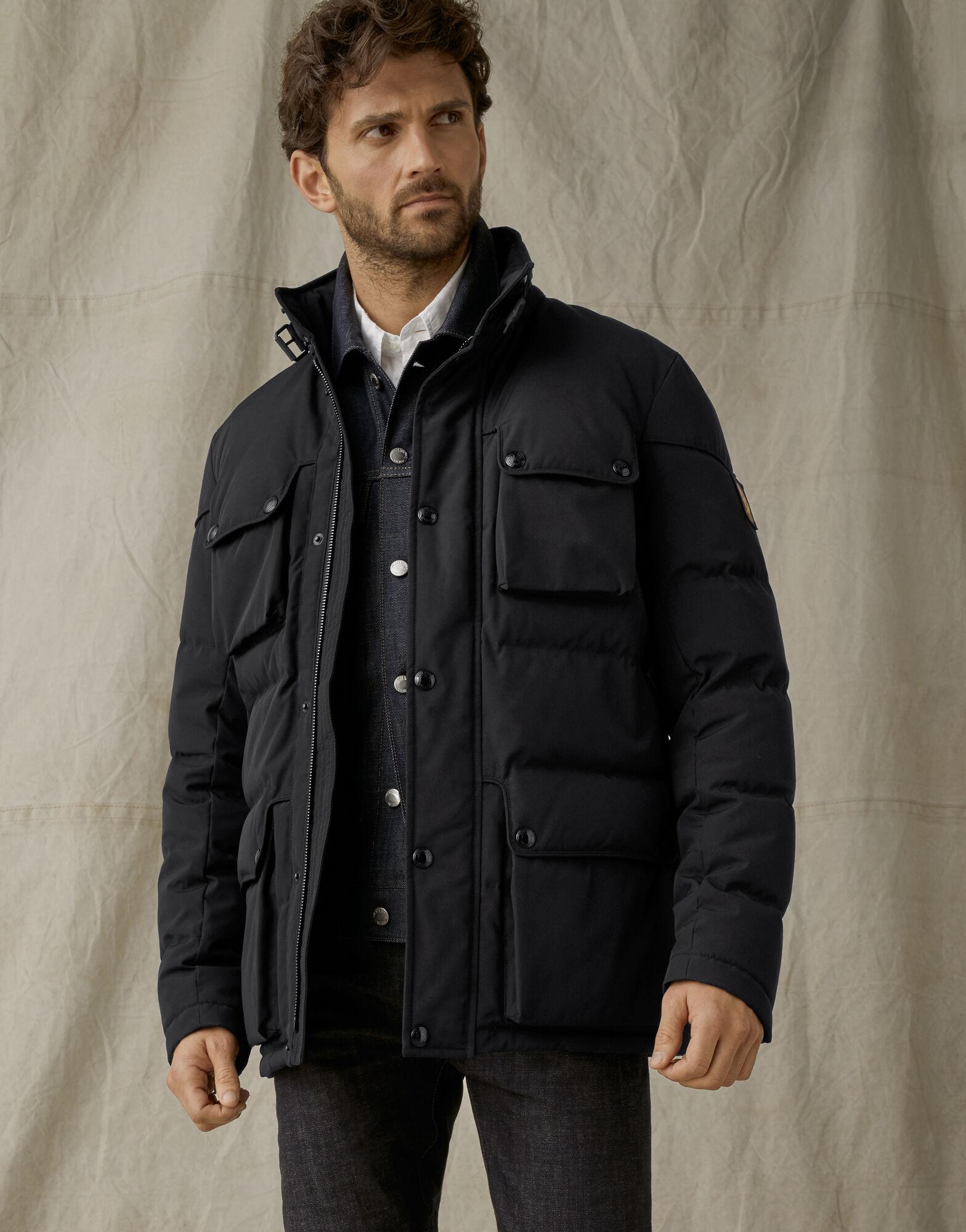 Belstaff Cotton Mountain 2.0 Puffer Jacket in Black for Men | Lyst UK