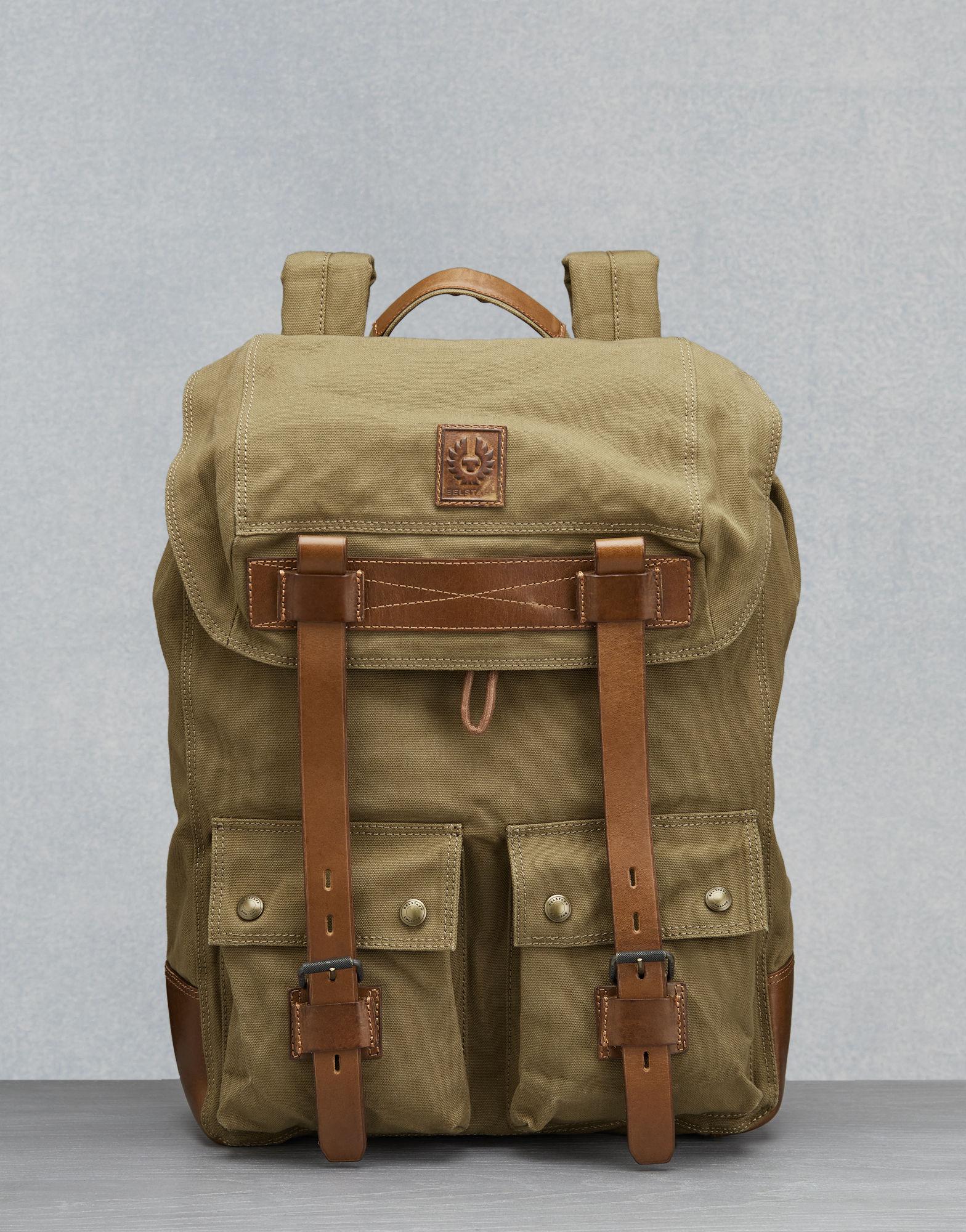 Belstaff Colonial Backpack in Natural for Men | Lyst