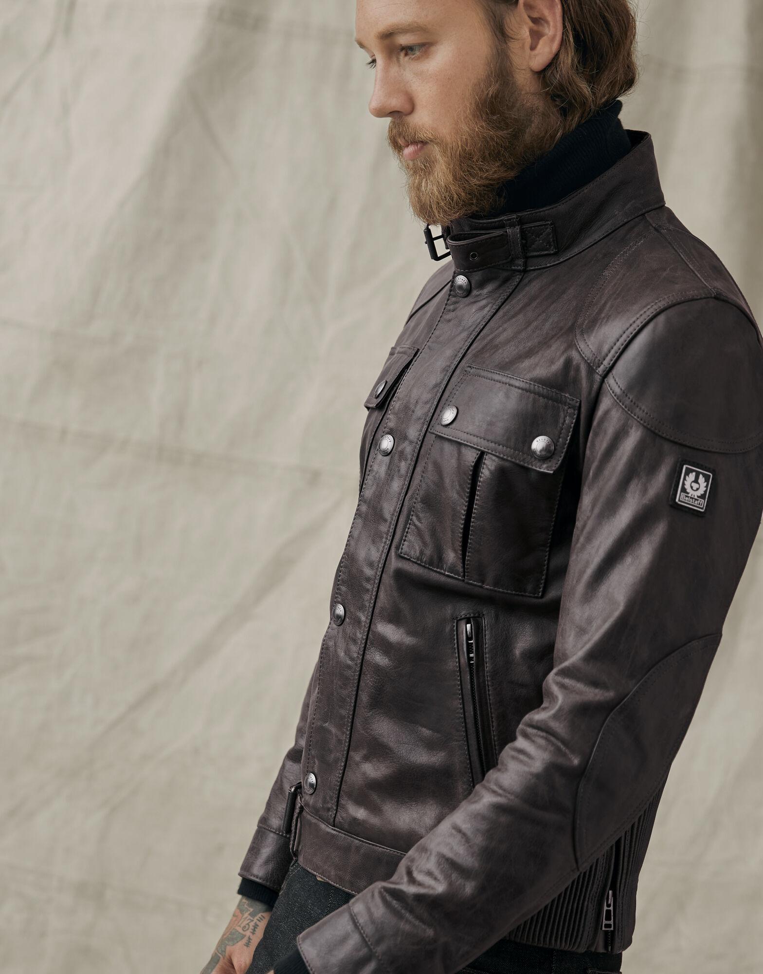 Belstaff Gangster 2.0 Leather Jacket in Black for Men | Lyst