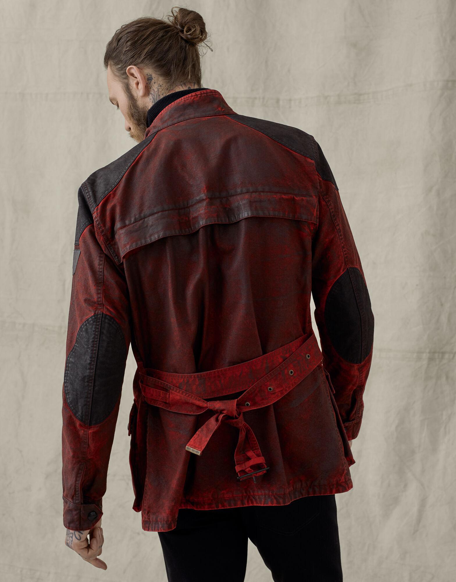 Belstaff Enduro Trialmaster Cotton Jacket in Red for Men | Lyst