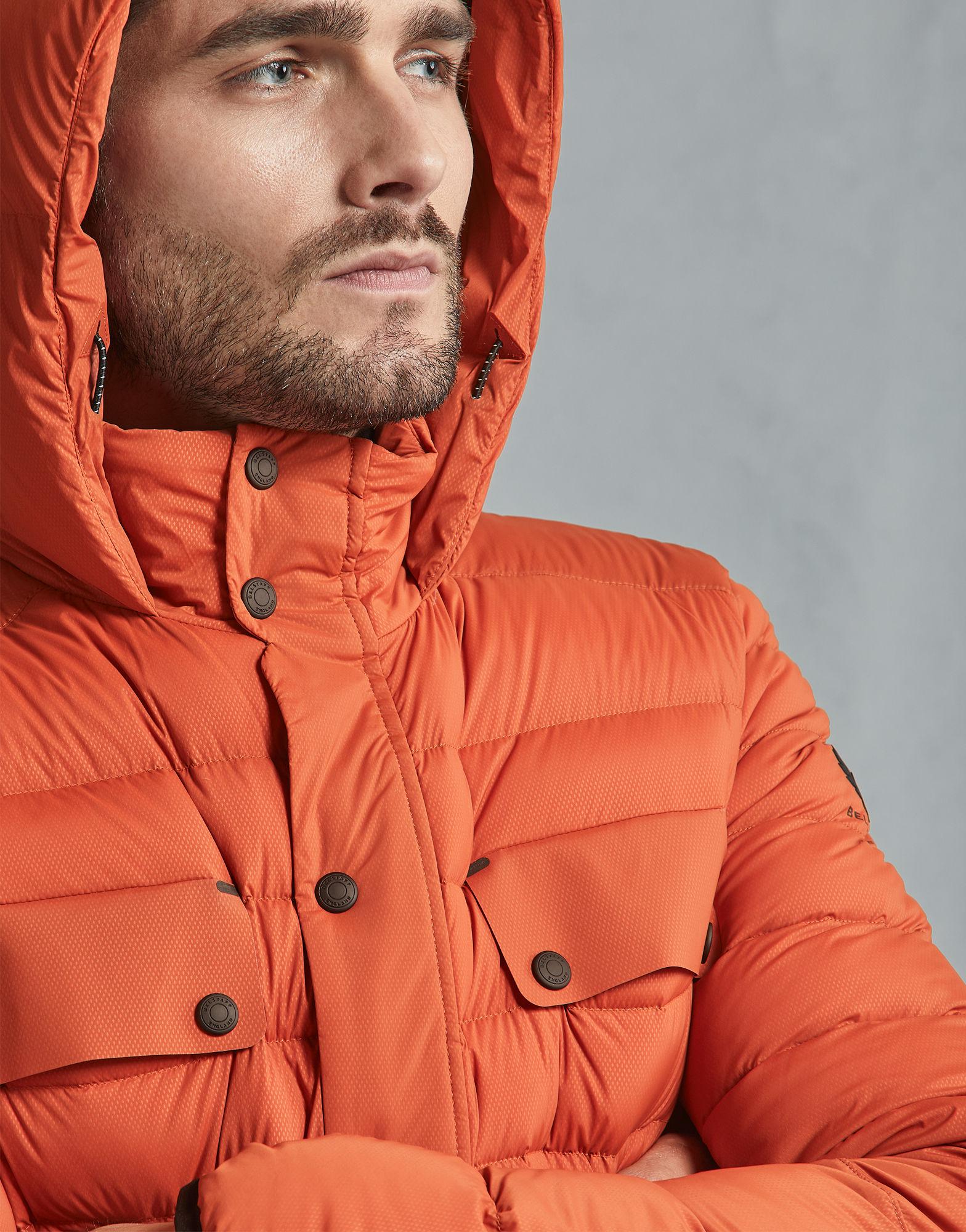Belstaff Synthetic Atlas Padded Jacket - Online Exclusive Orange for Men -  Lyst