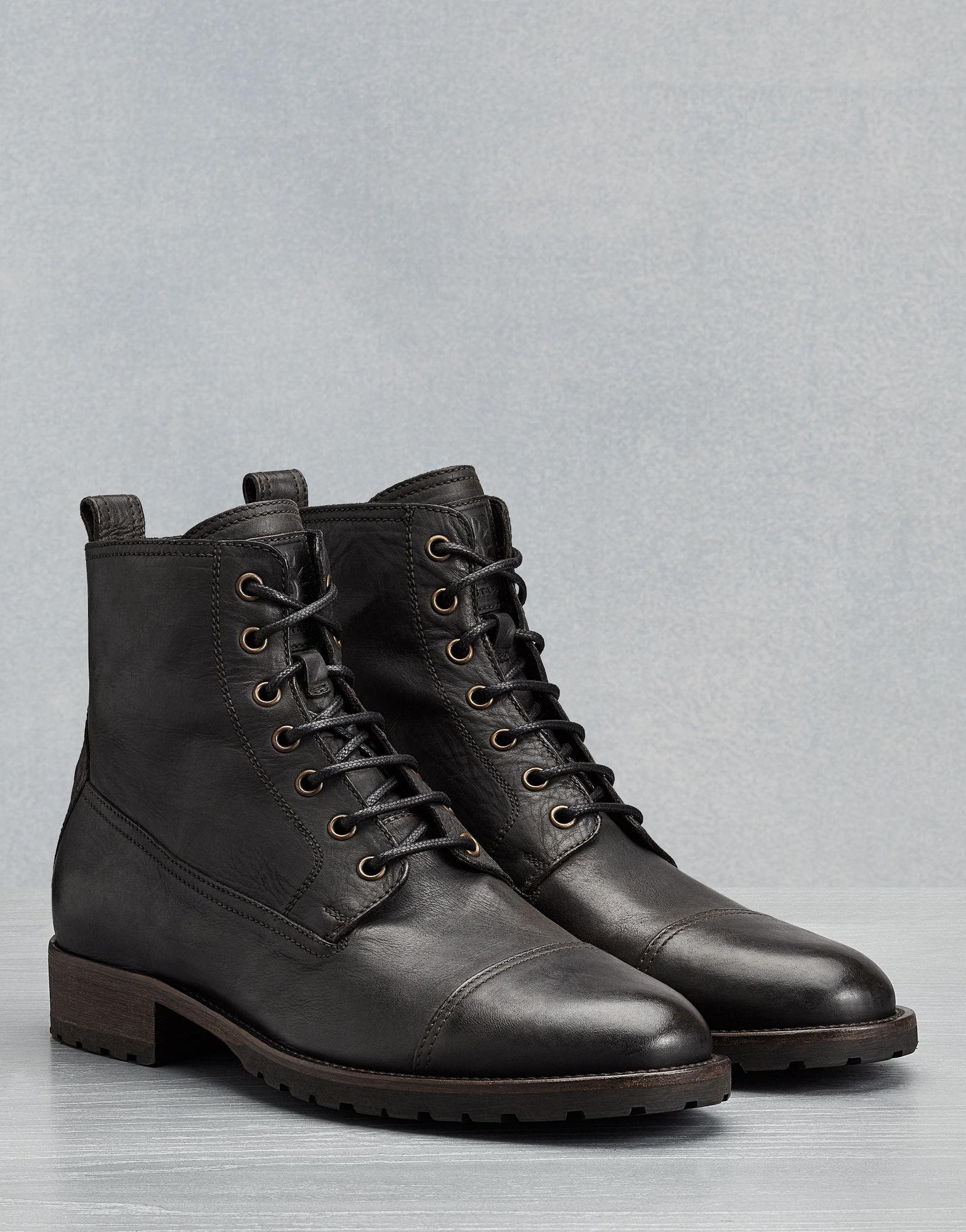 Belstaff Leather Alperton 2.0 Boots in Black for Men | Lyst