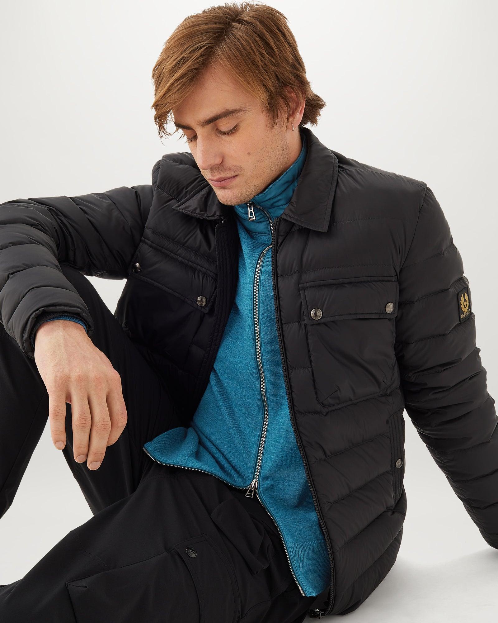 Belstaff Kelby Zip Cardigan in Legion 